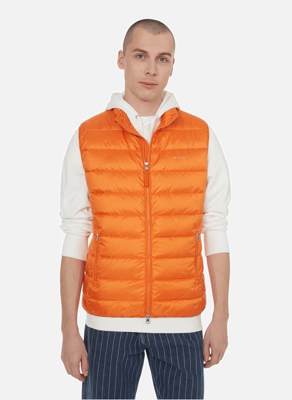Doudoune sans manche orange pour homme outlet