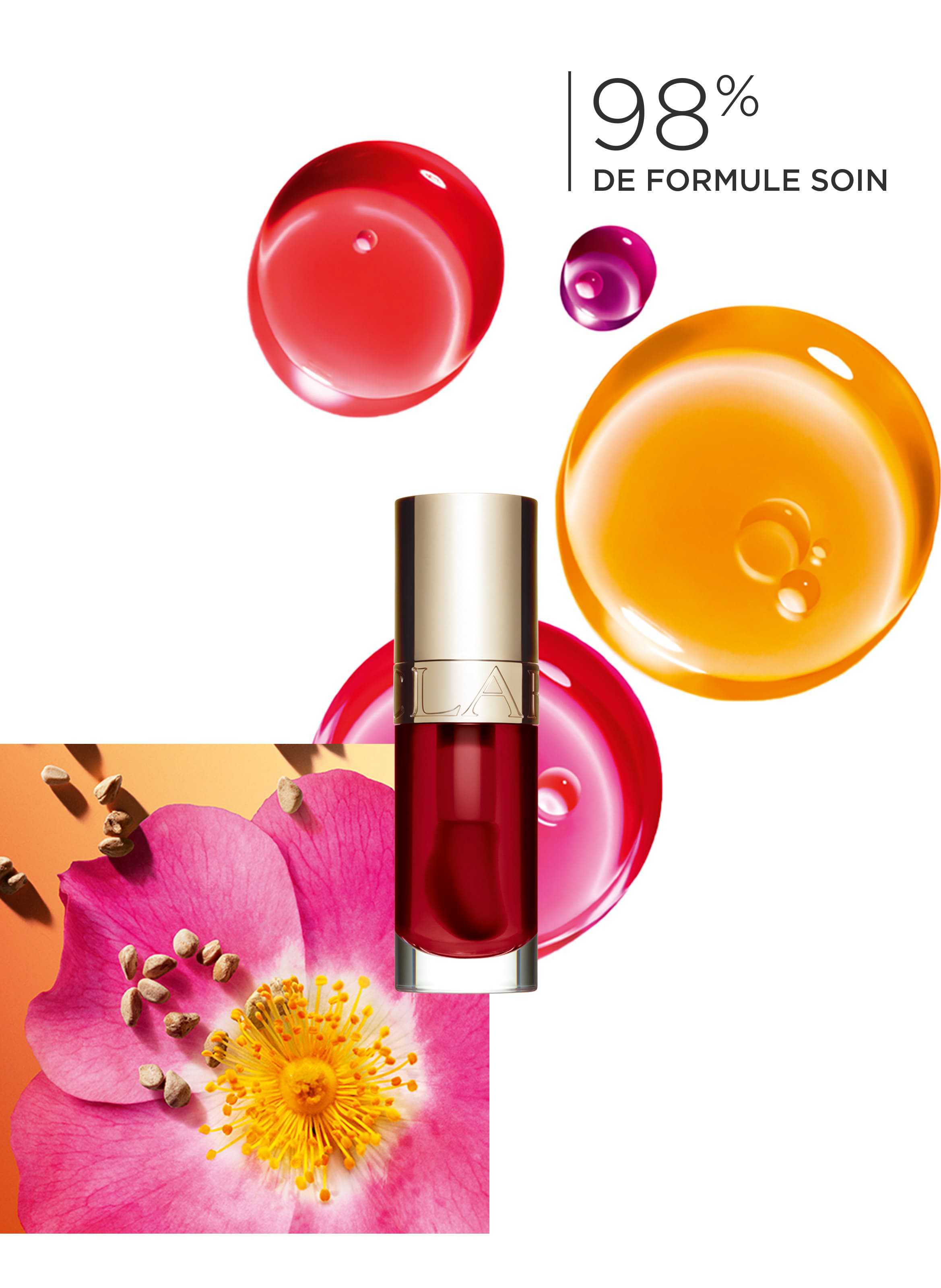 Lip Comfort Oil - Gloss CLARINS 02 - raspberry