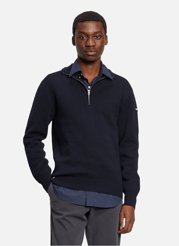 Cotton jumper Blue by SCHOTT SCHOTT Cotton jumper Blue