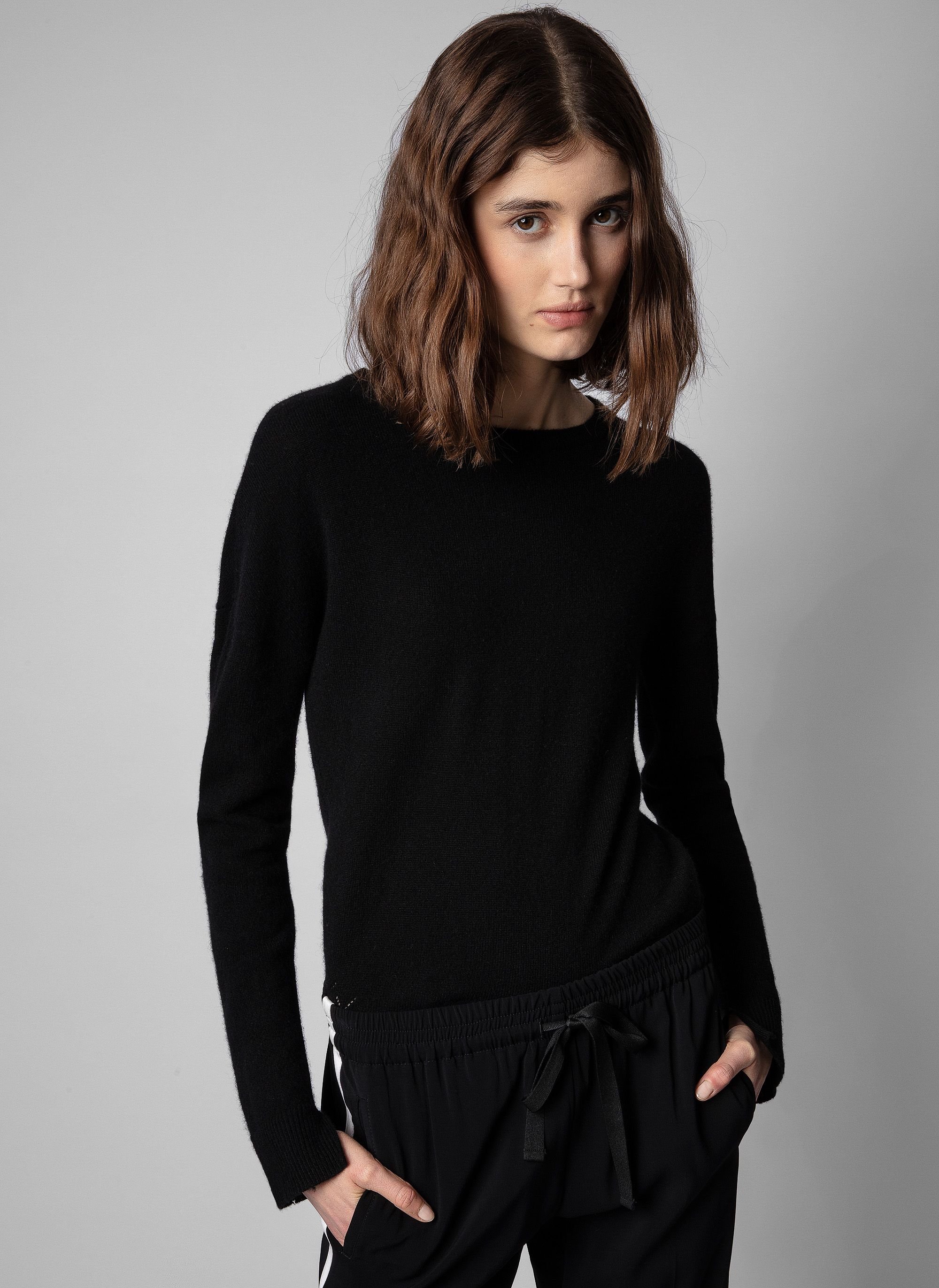 Pull droit en cachemire cici ZADIG&VOLTAIRE Noir