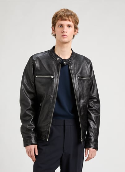 Veste en cuir Newport SCHOTT Veste en cuir Newport SCHOTT