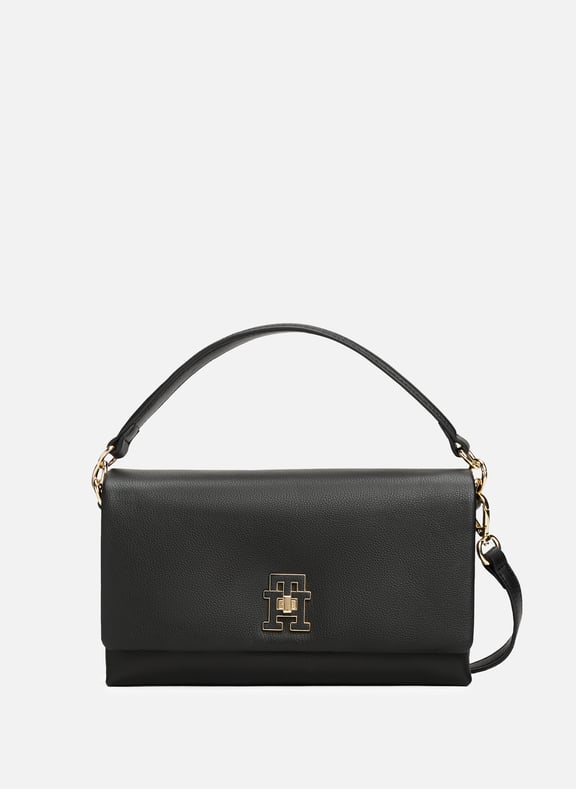 Modern Shoulder Bag Black by TOMMY HILFIGER TOMMY HILFIGER Modern Shoulder Bag Black