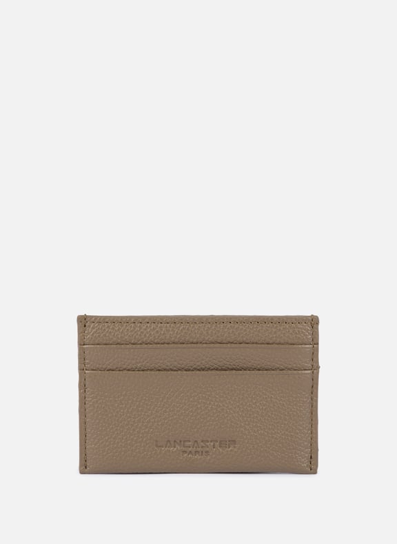 Porte-cartes - foulonné pm Marron by LANCASTER LANCASTER Porte-cartes - foulonné pm Marron