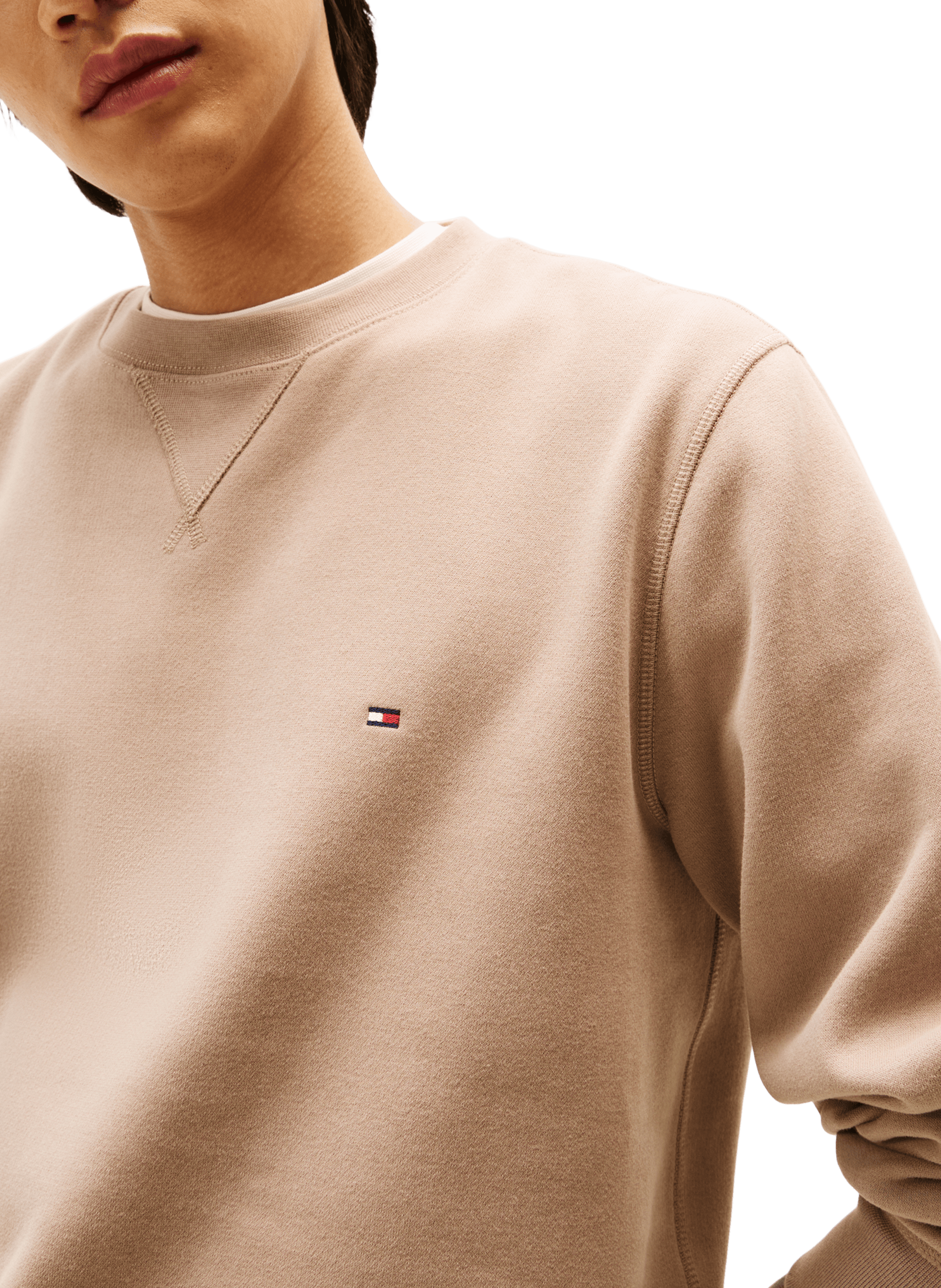 Sweatshirt en coton TOMMY HILFIGER Beige