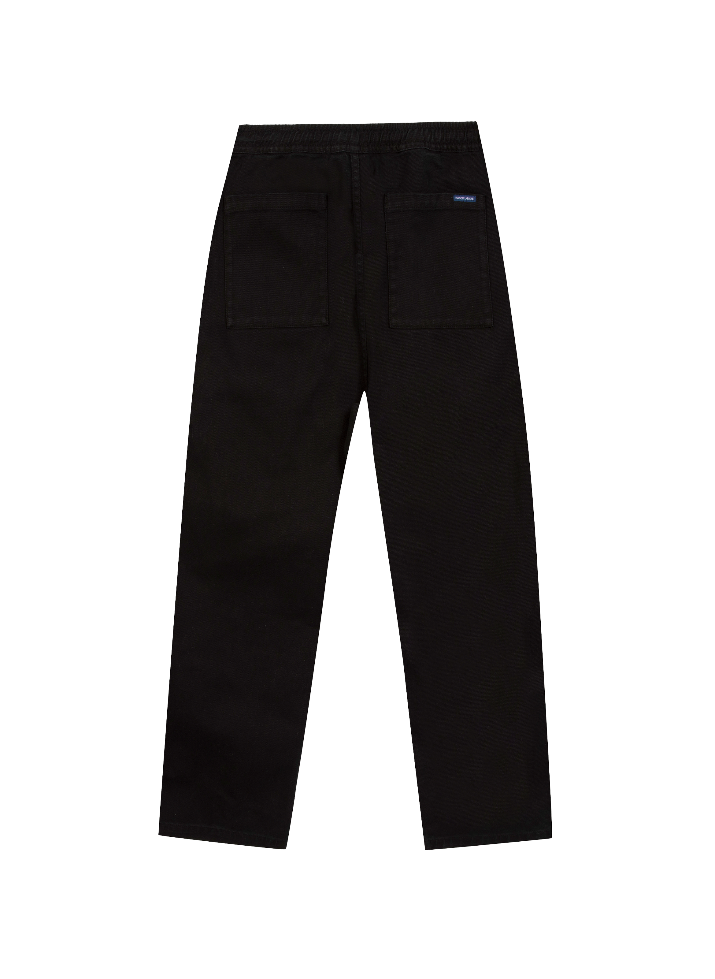 Pantalon droit en coton mélangé MAISON LABICHE Noir