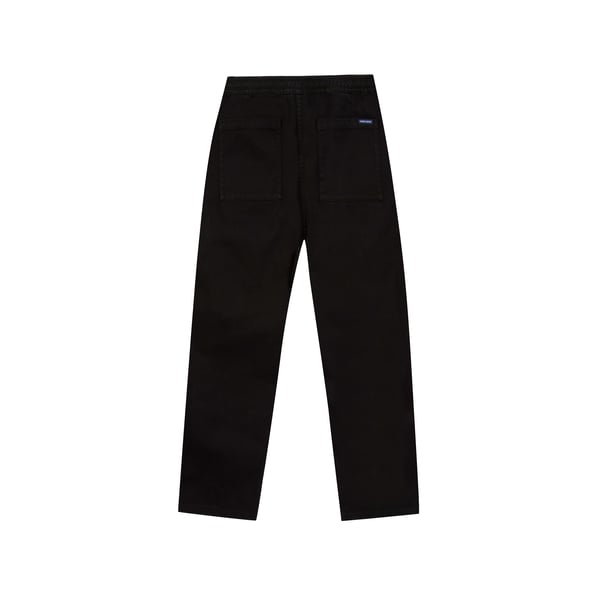 Pantalon droit en coton mélangé