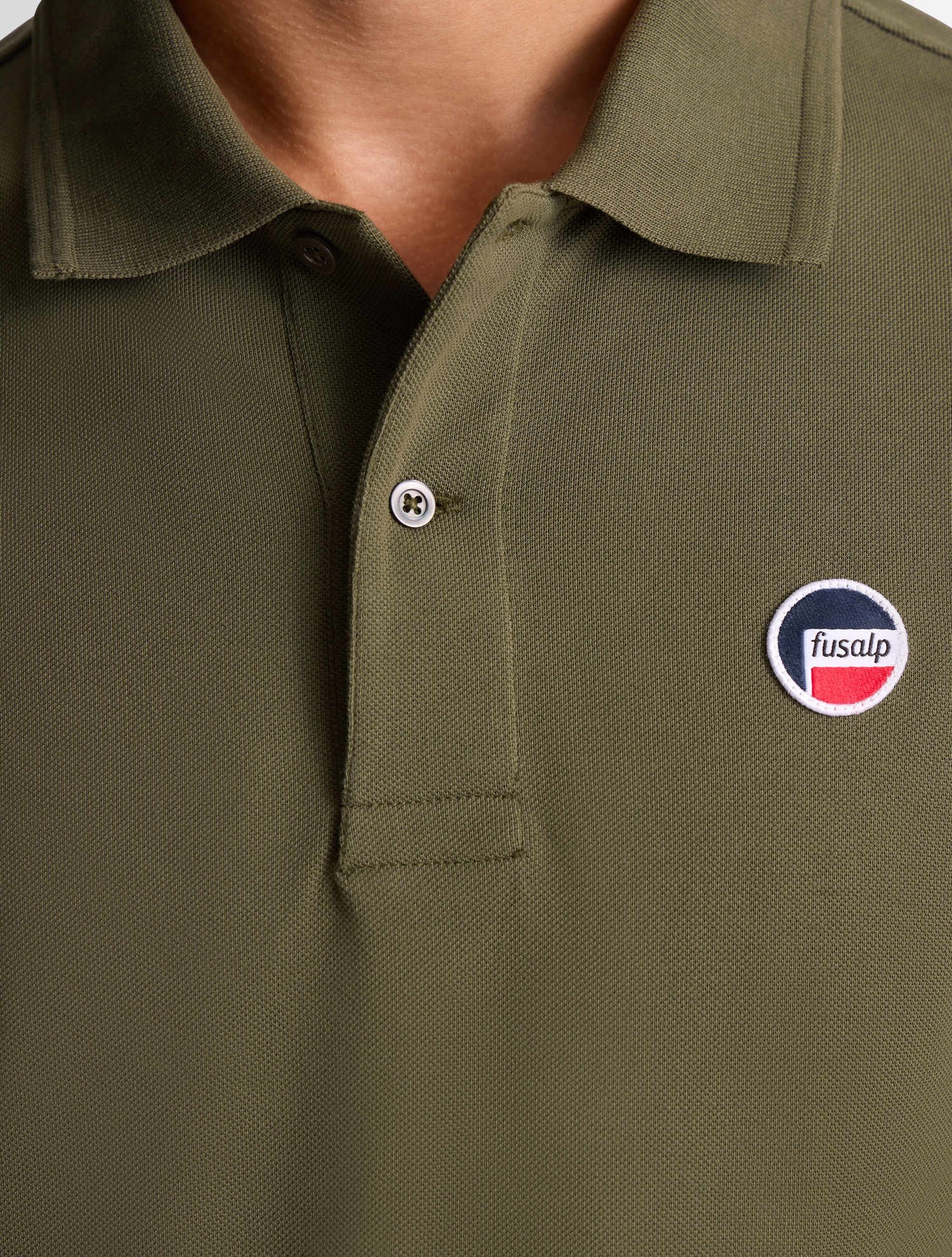 Polo manches courtes gerlo col polo coupe regular FUSALP Kaki