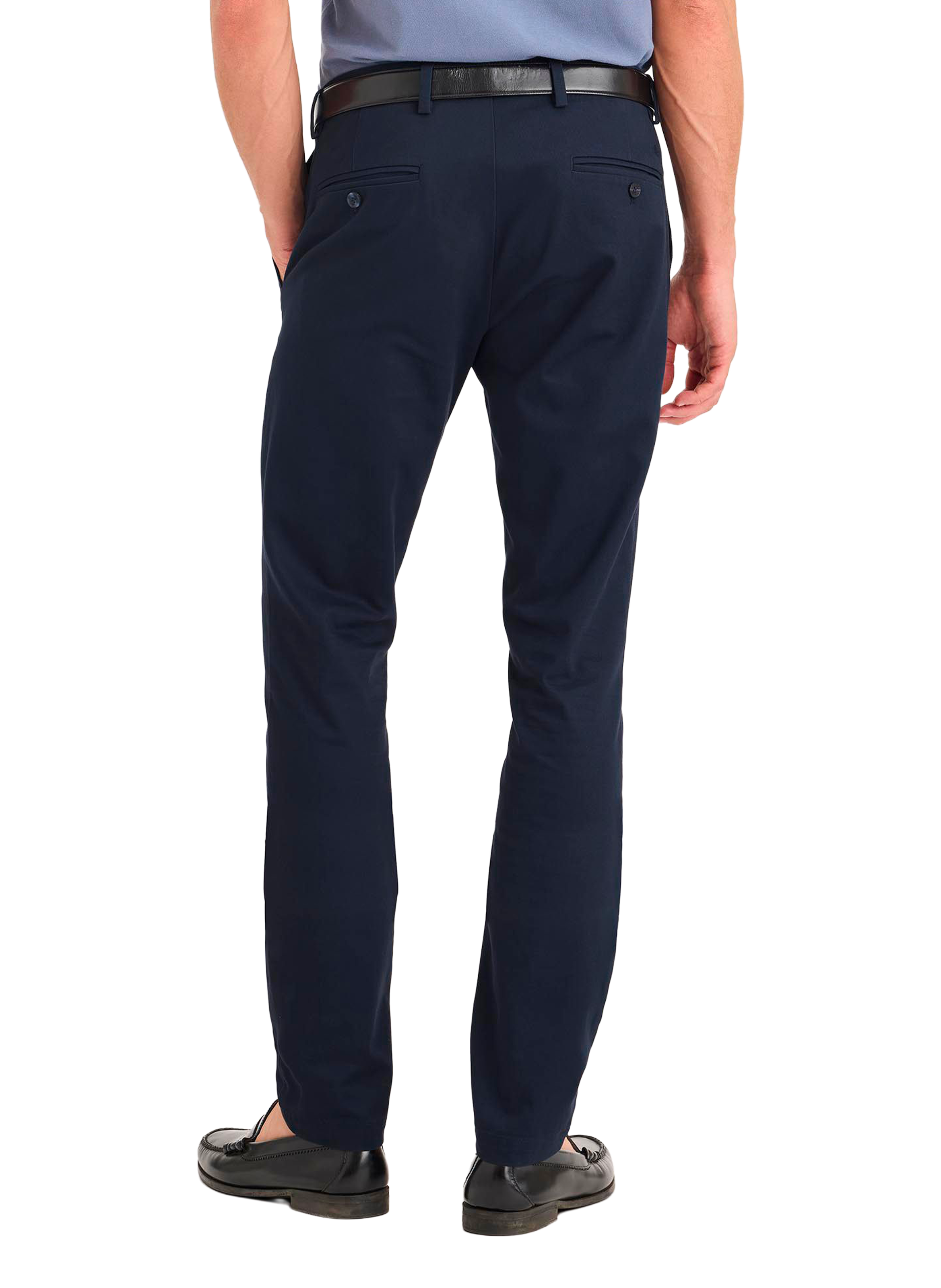 Plain cotton trousers DOCKERS Blue