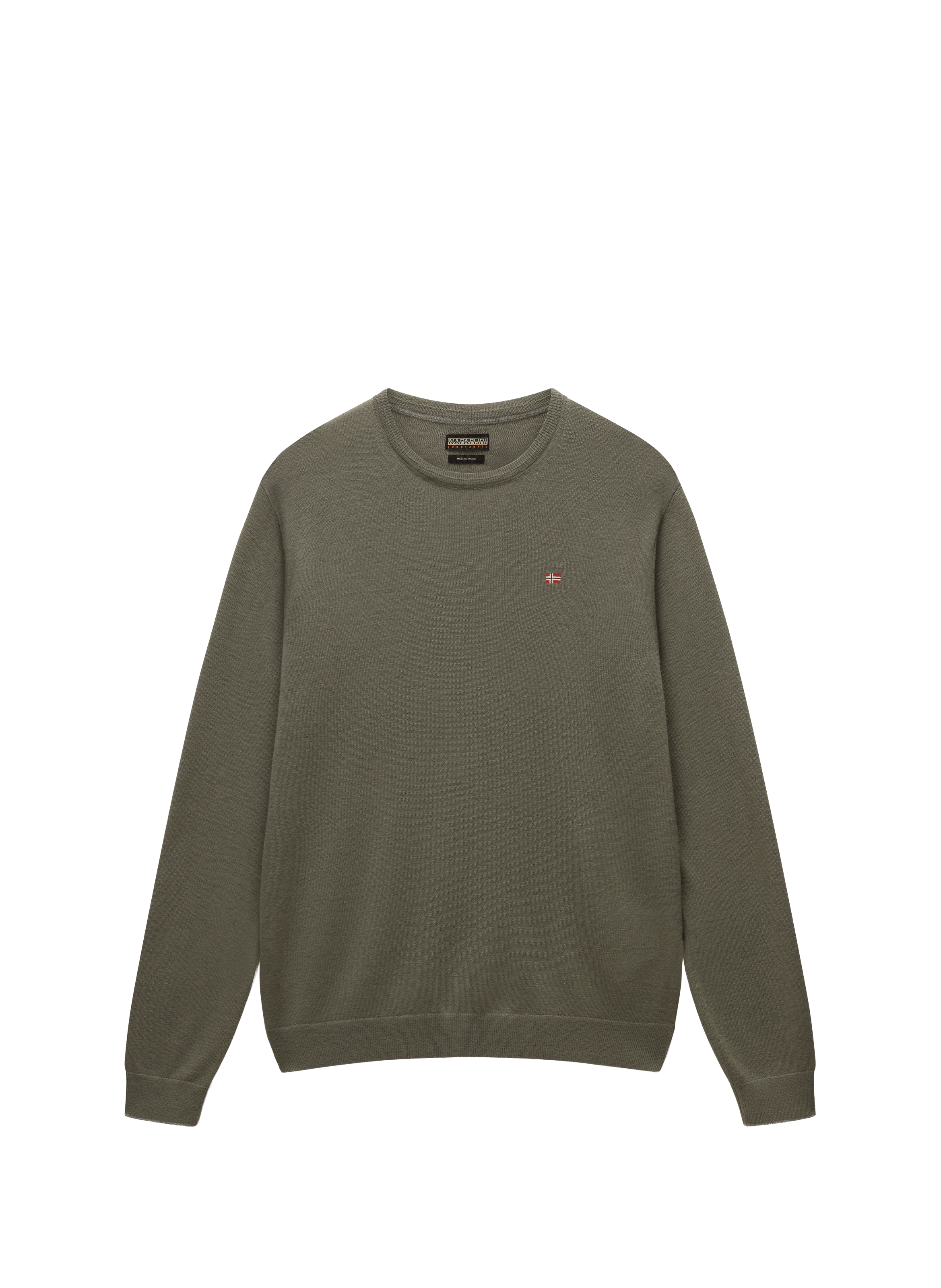  Round-neck wool jumper NAPAPIJRI Green