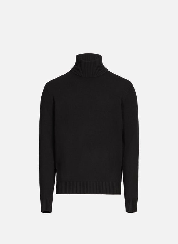 Roll-neck wool Jumper Black by ECOALF ECOALF Roll-neck wool Jumper Black