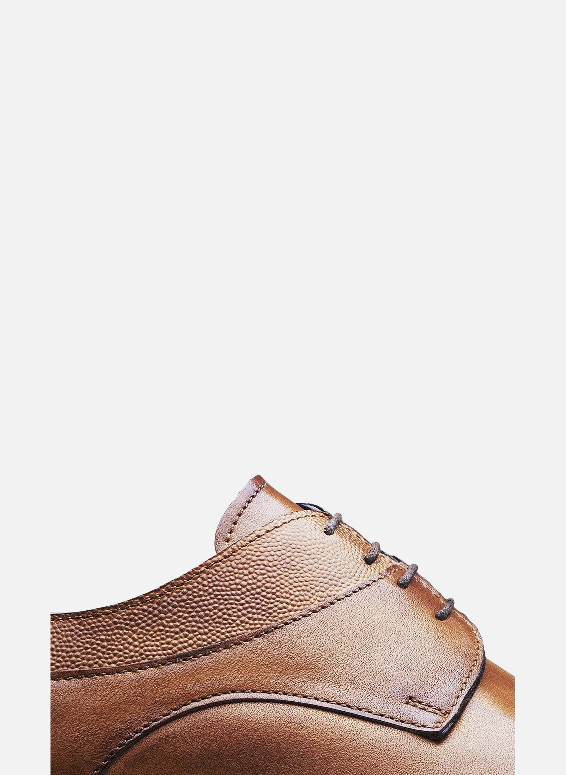 Derby cuir umberto FINSBURY Marron