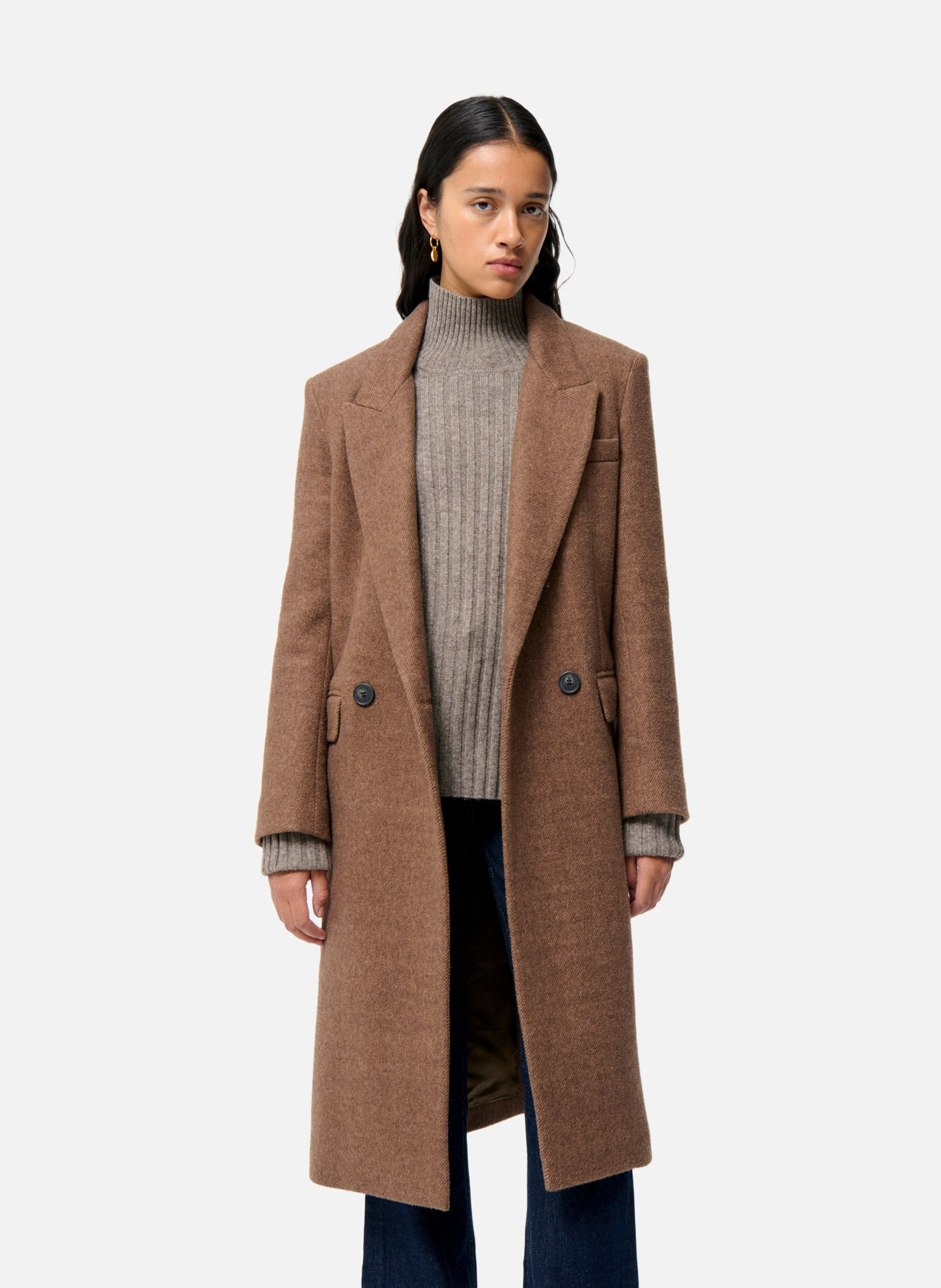VANESSA BRUNO Manteau faloua Marron
