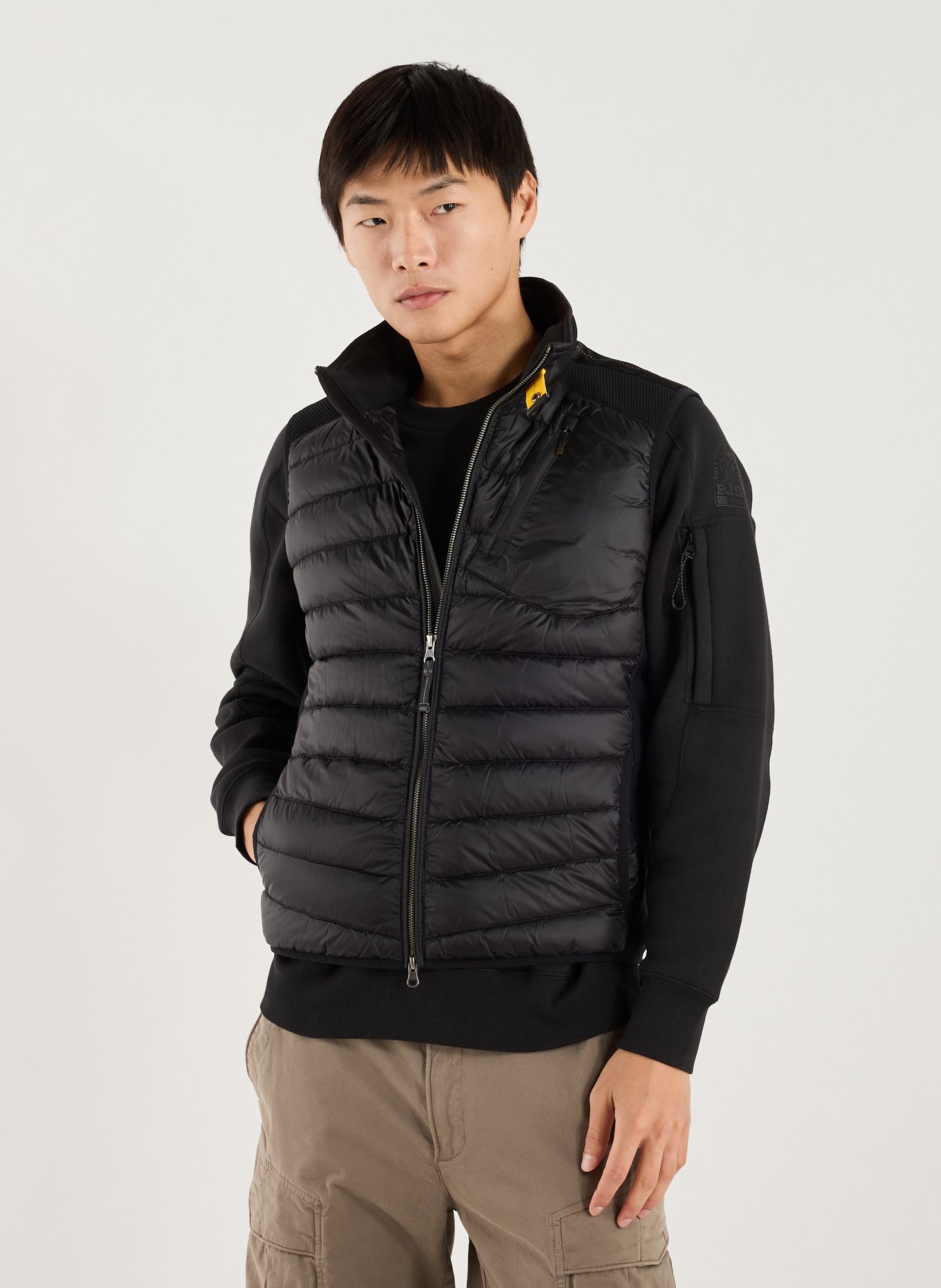 PARAJUMPERS Sleeveless high neck vest Black
