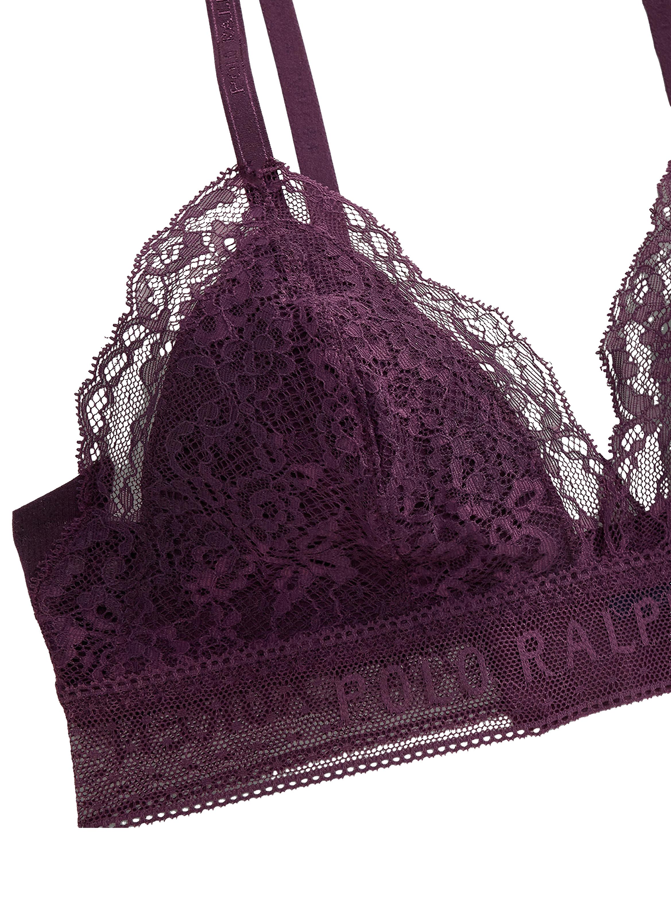 Soutien-gorge dentelle en coton mélangé POLO RALPH LAUREN Violet