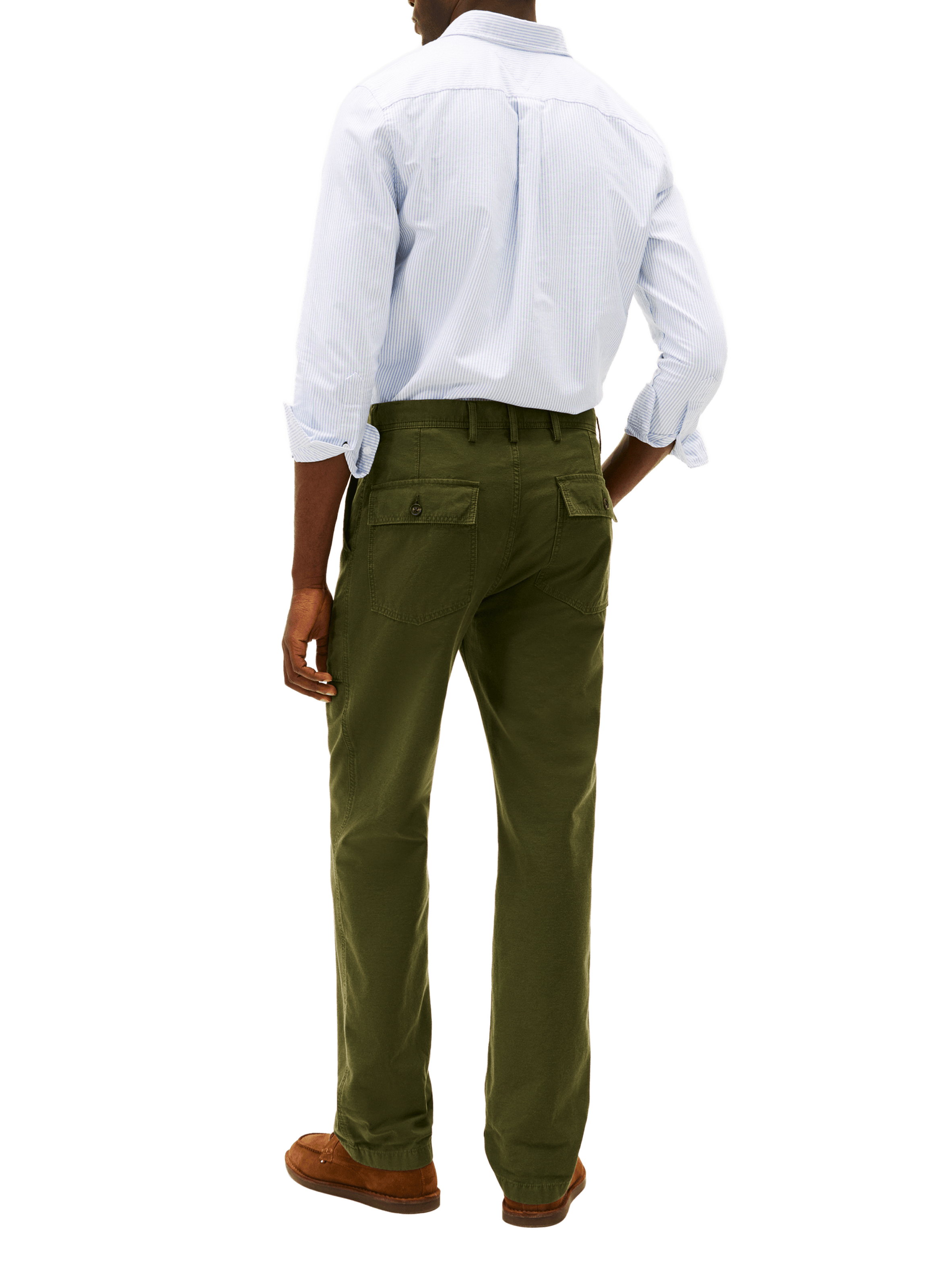 Pantalon chino en coton TOMMY HILFIGER Kaki