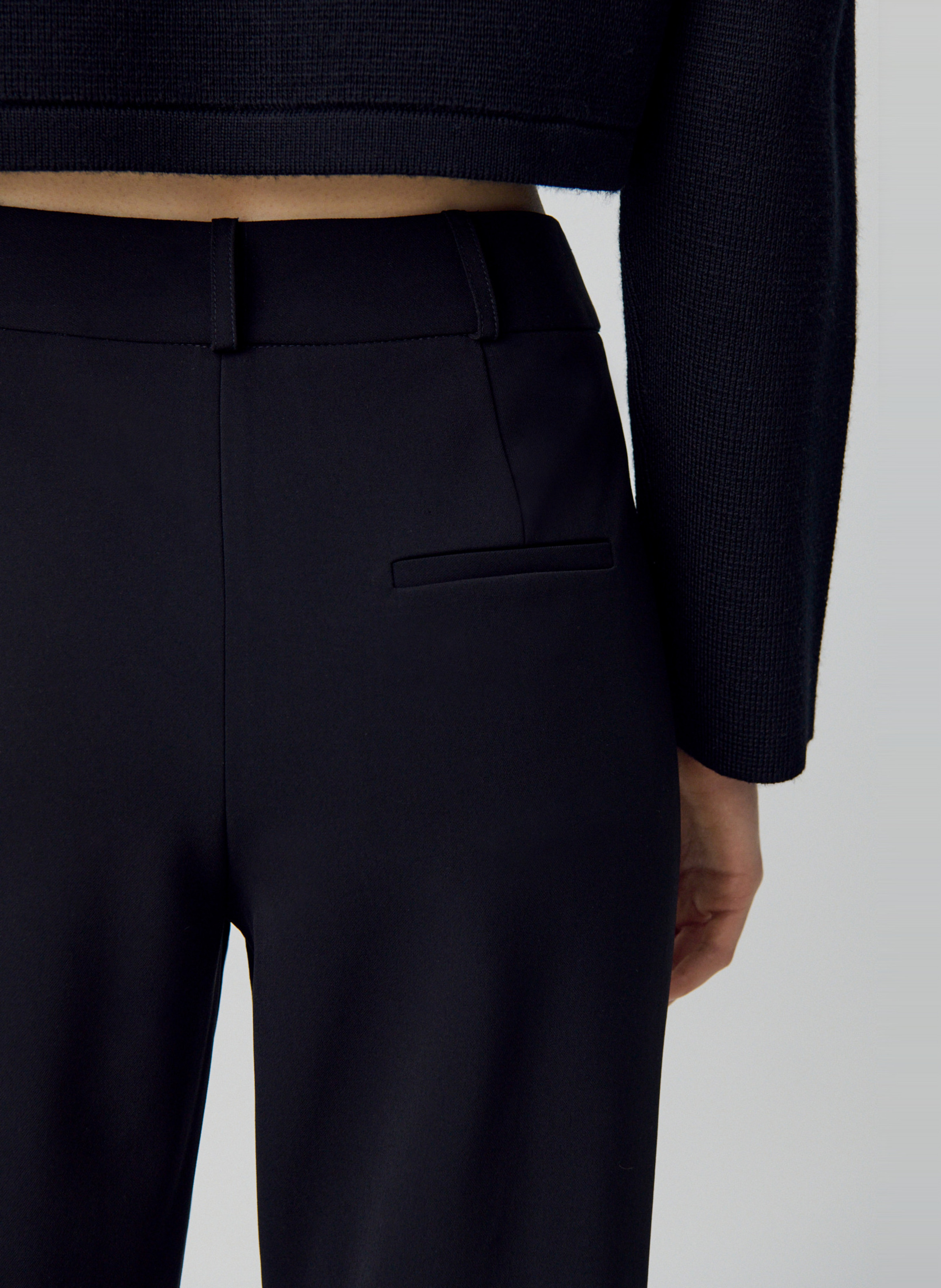 Pantalon droit uni taille haute CLAUDIE PIERLOT Noir