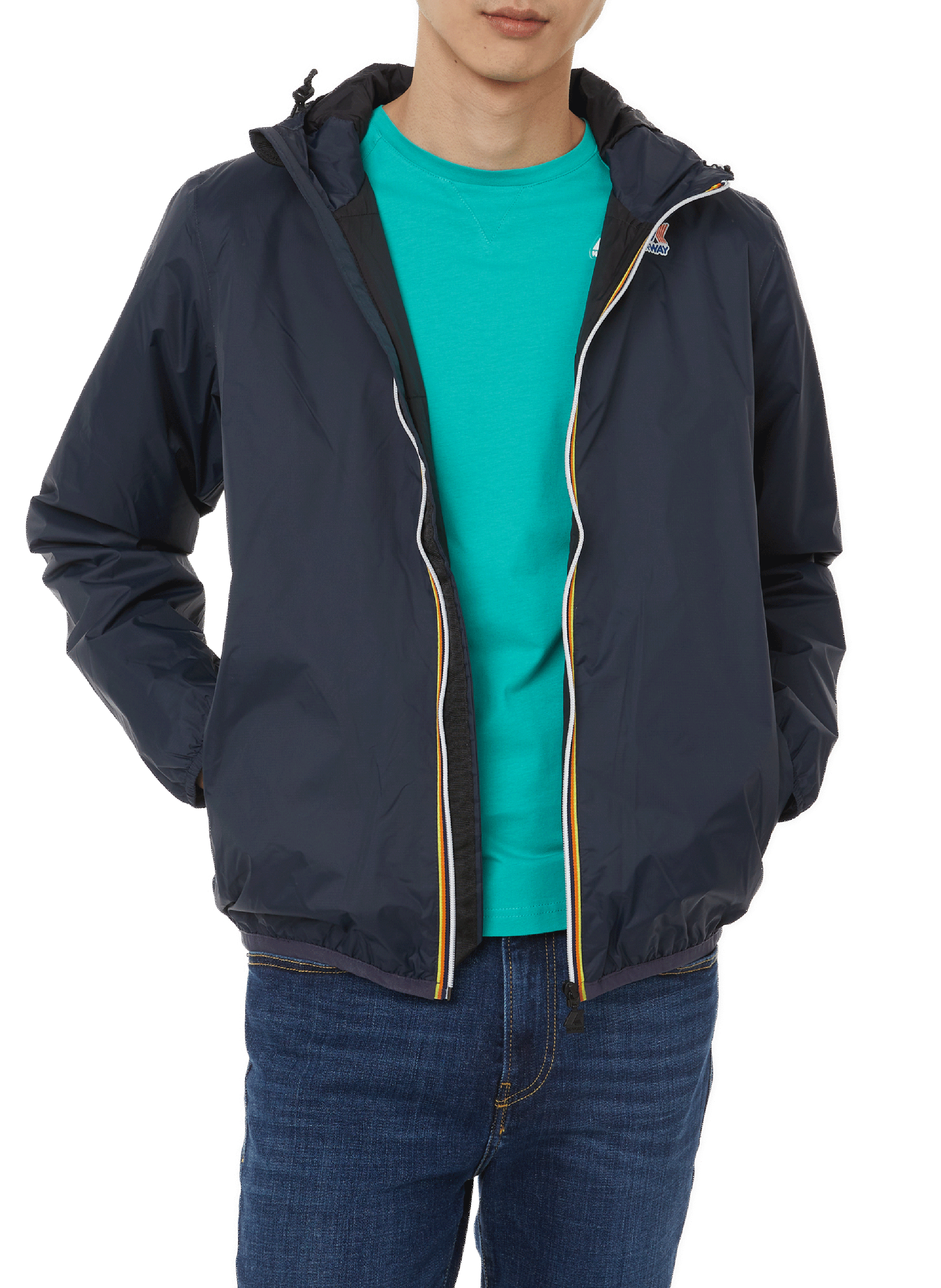 K-WAY Veste coupe-vent Le vrai 3.0 Claude en nylon Bleu