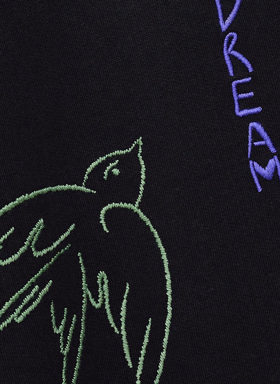 Sweat à capuche brodé en coton bio oasis BA&SH Noir