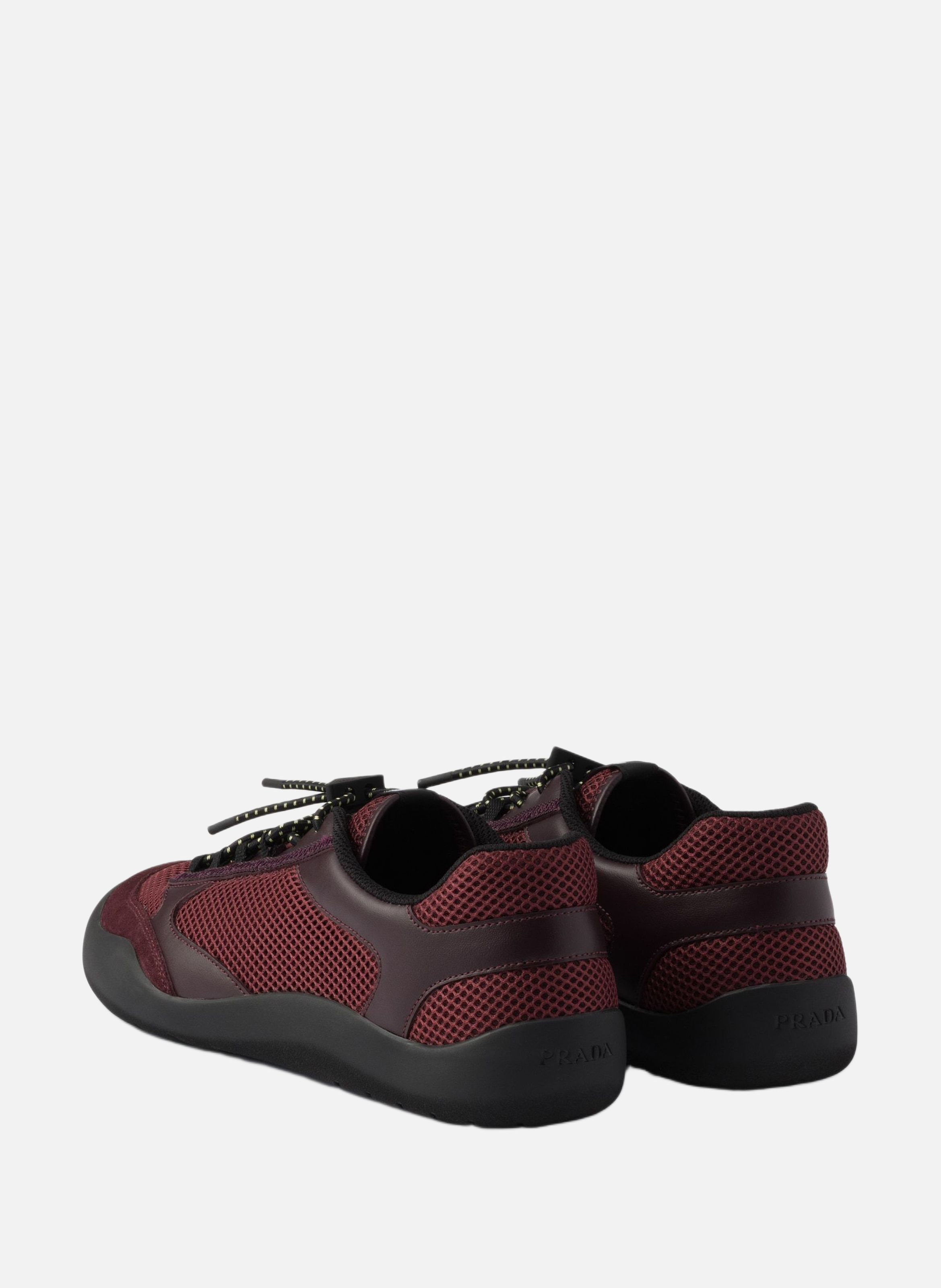 Baskets speedrock en mesh PRADA Rouge