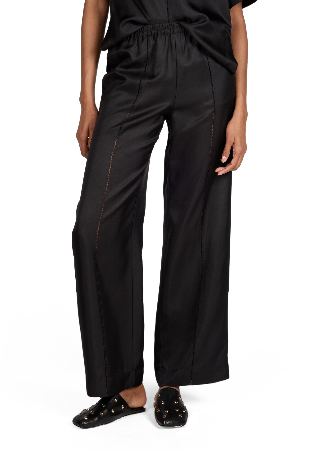 Silk Trousers LOULOU DE SAISON Black