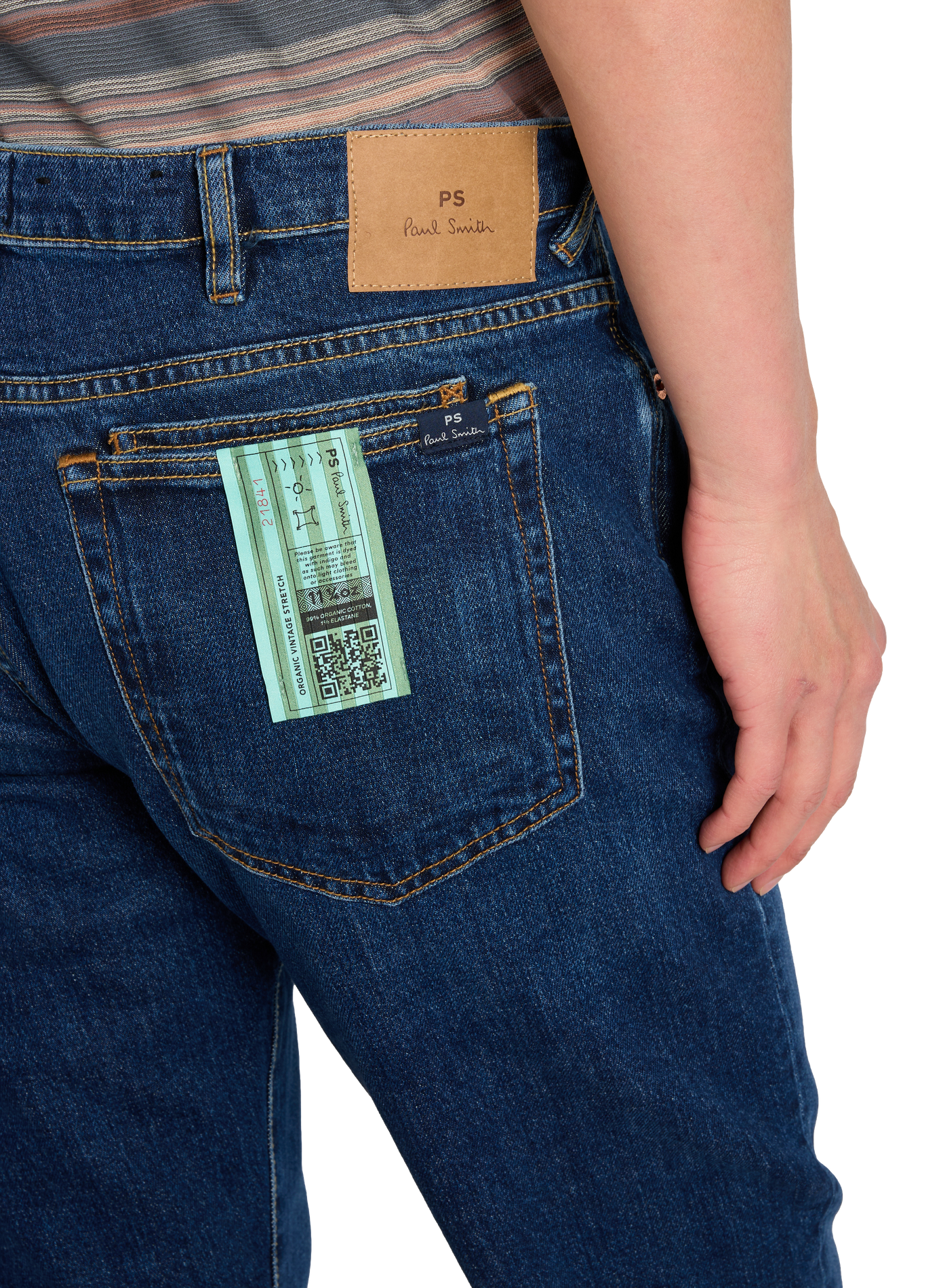 Jeans Slim en coton mélangé PAUL SMITH Bleu