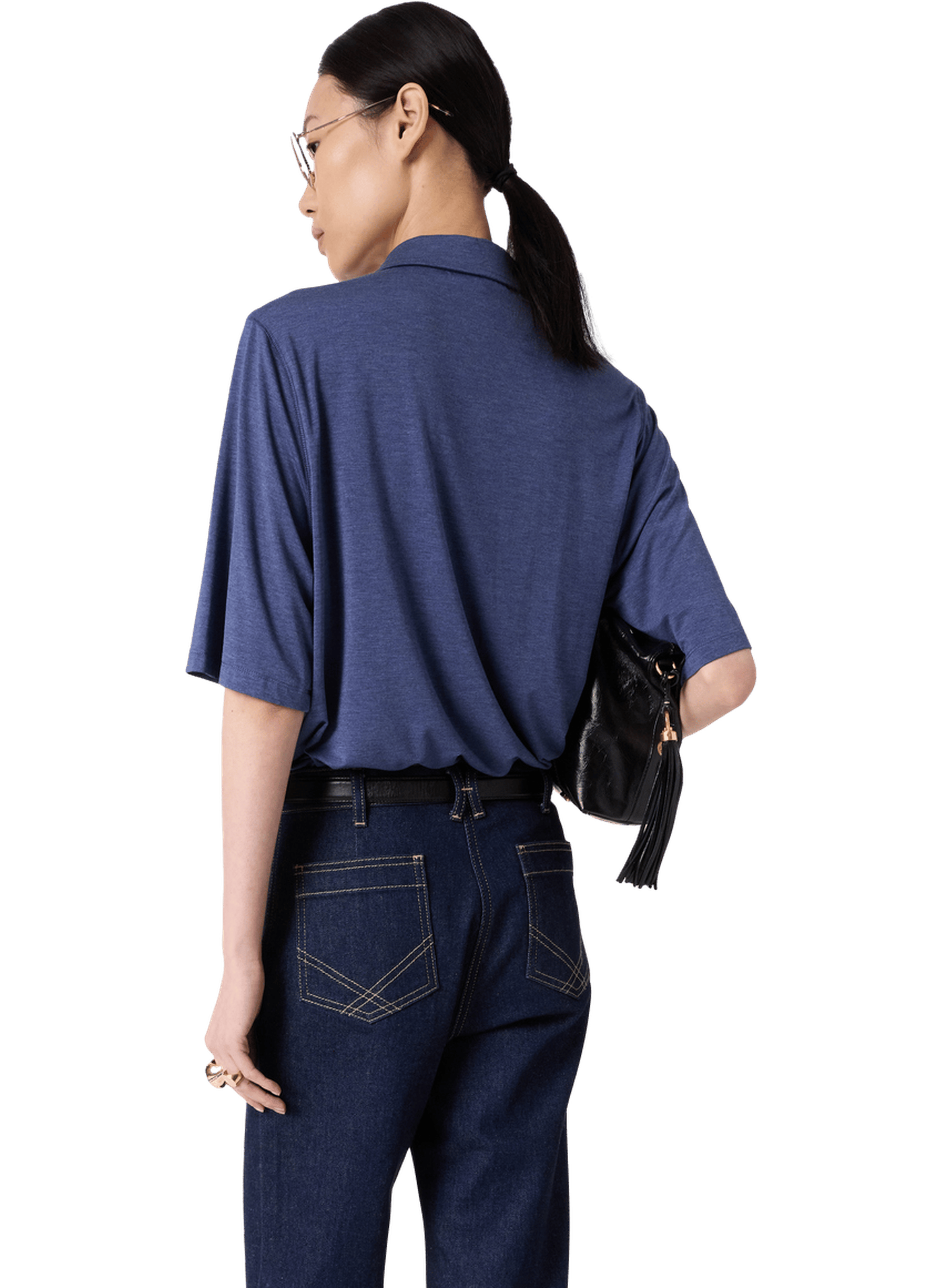T-shirt polo boutonné - myla GERARD DAREL Bleu