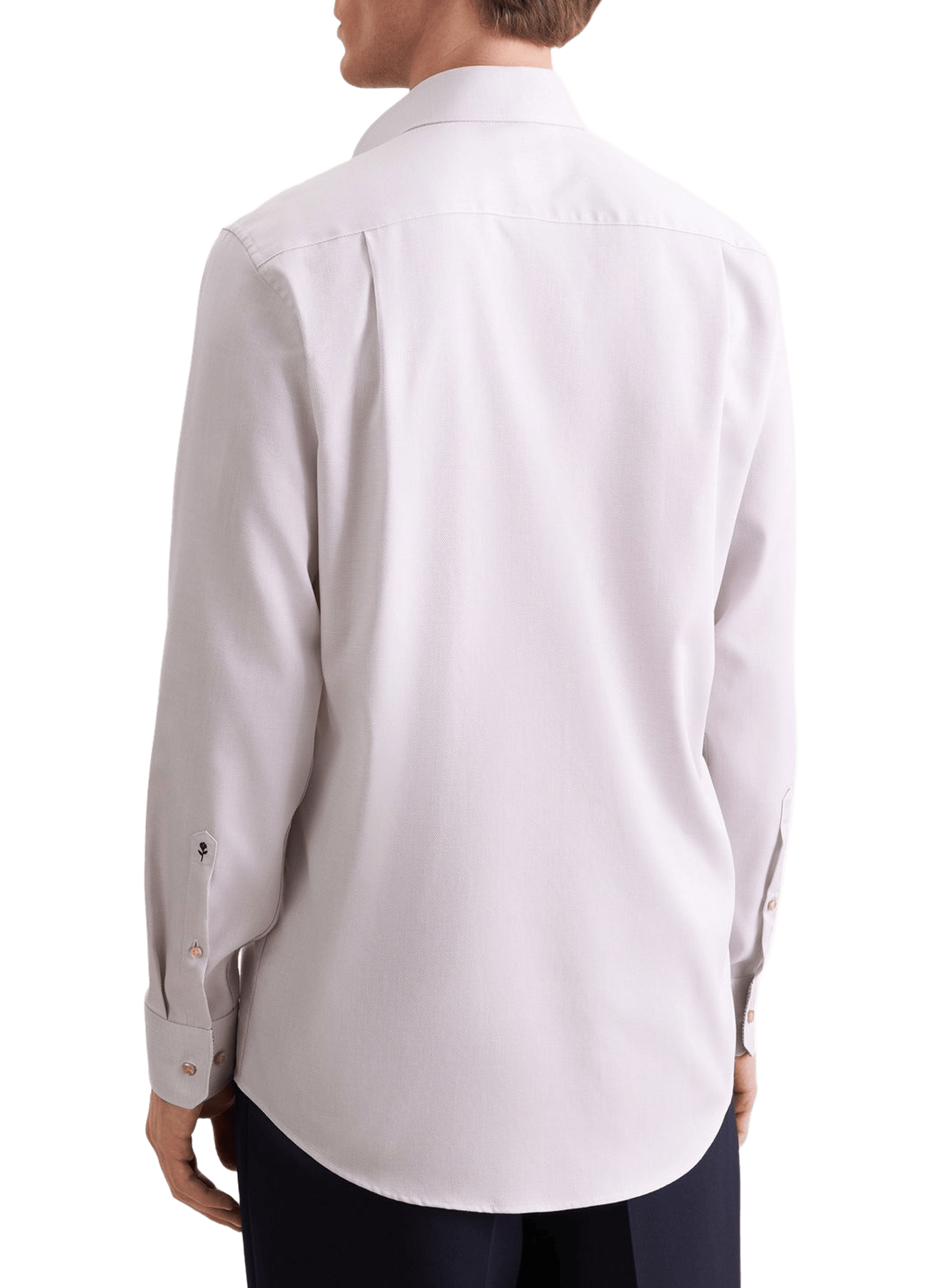 Chemise droite à poche en coton SEIDENSTICKER Beige