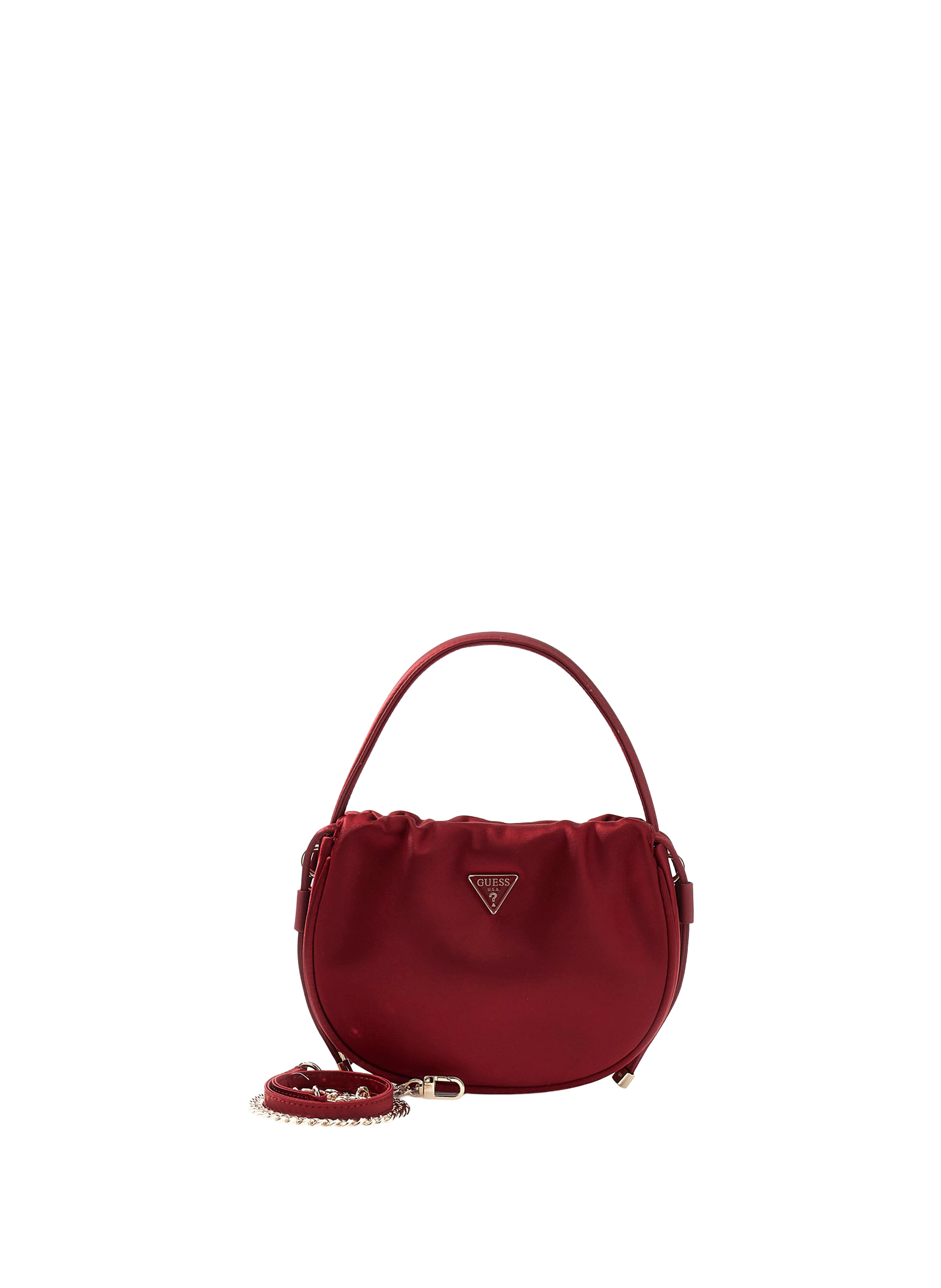 Mini sac à main Elsie froncé GUESS Rouge