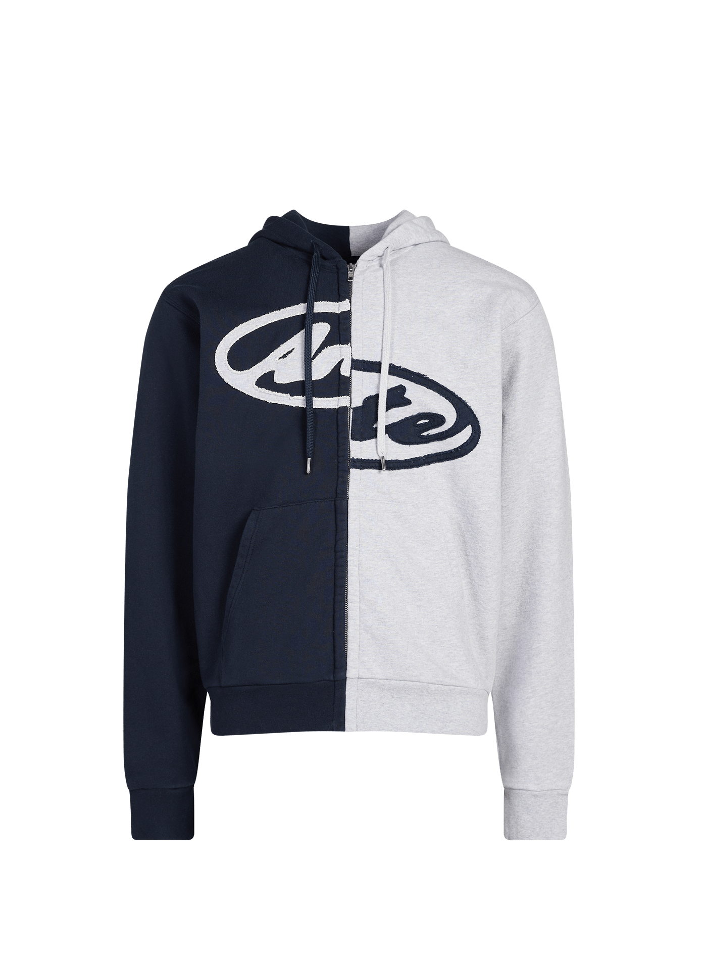 Zip-up hooded cotton sweatshirt ARTE ANTWERP Blue