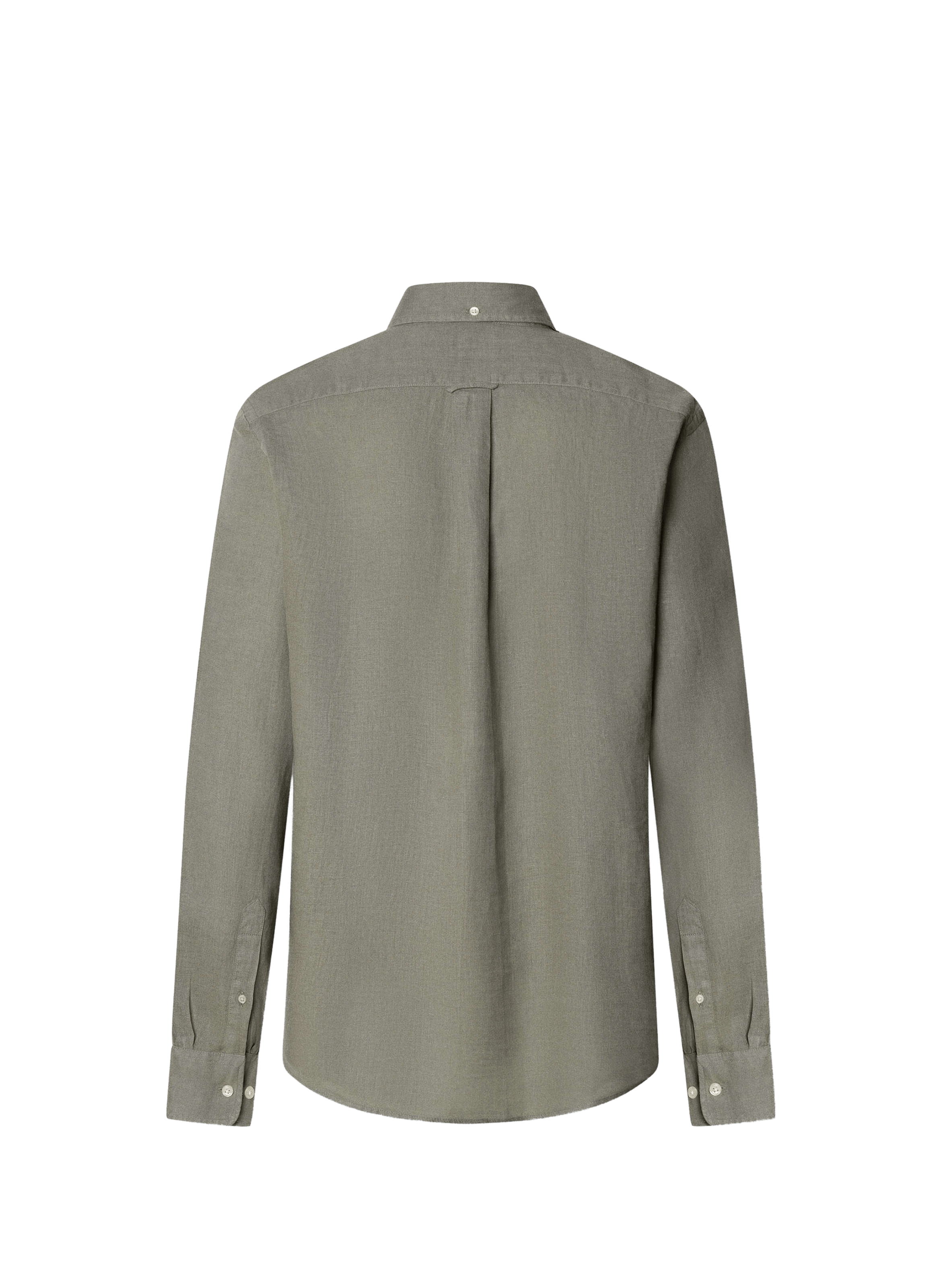 Shirt with American collar in linen FACONNABLE Khaki