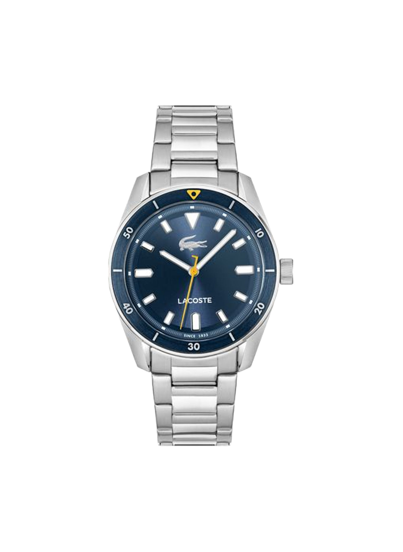 Montre quartz Boston en acier inoxydable LACOSTE MONTRES Bleu