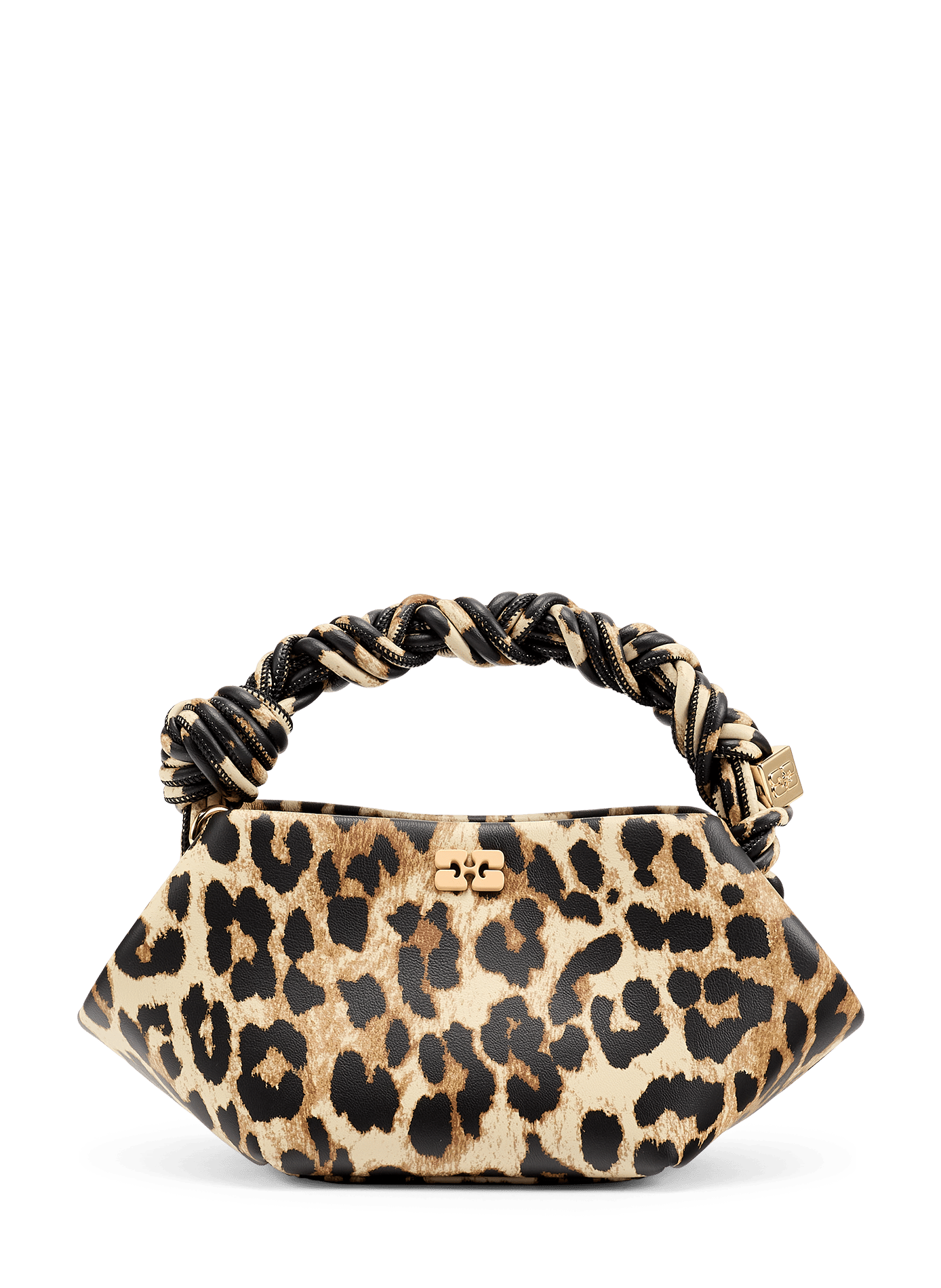 Mini-Leopardenmuster-Tasche aus Leder GANNI Mehrfarbig
