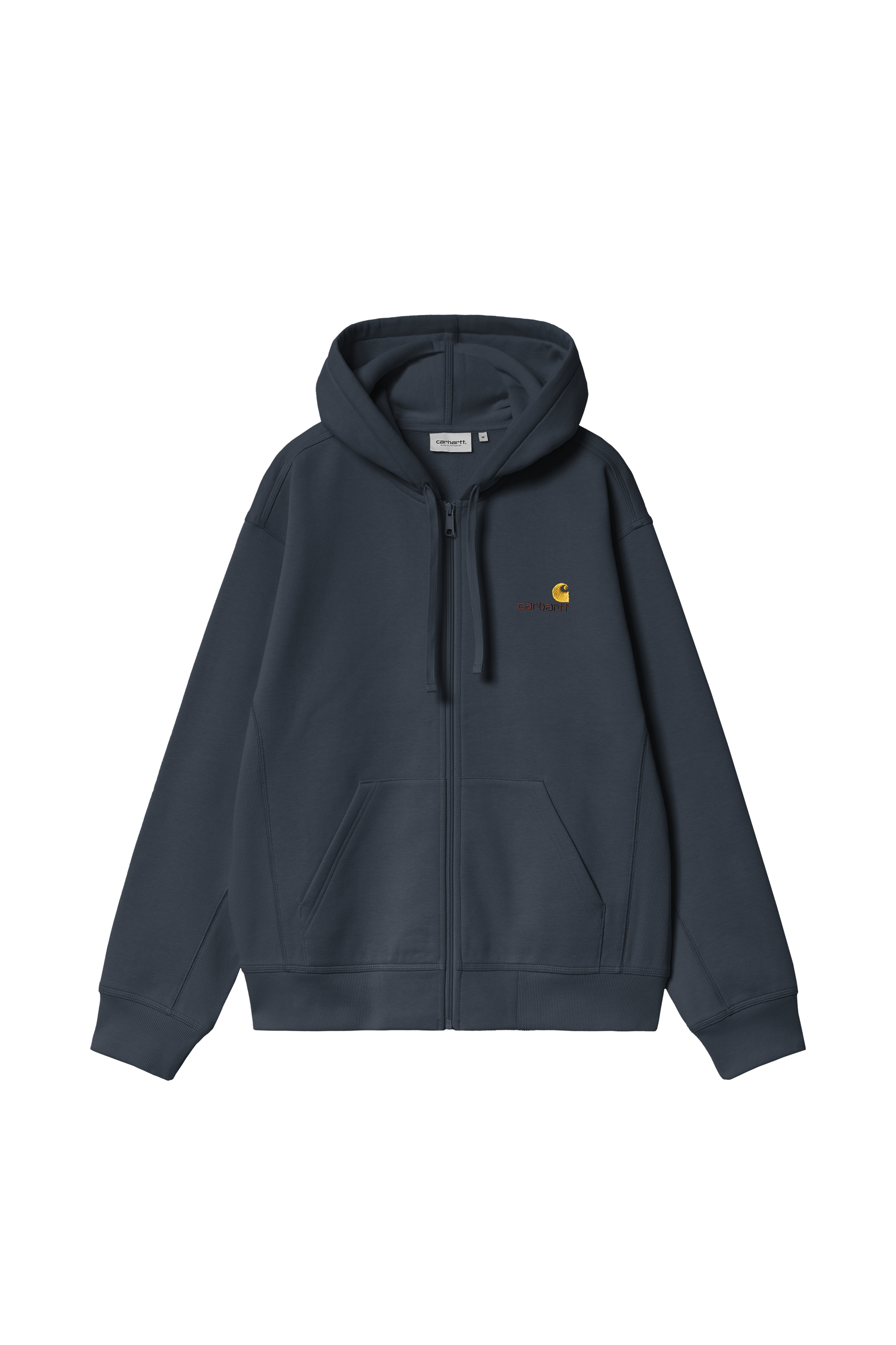 Sweatshirt zippé hooded american script CARHARTT WIP Bleu