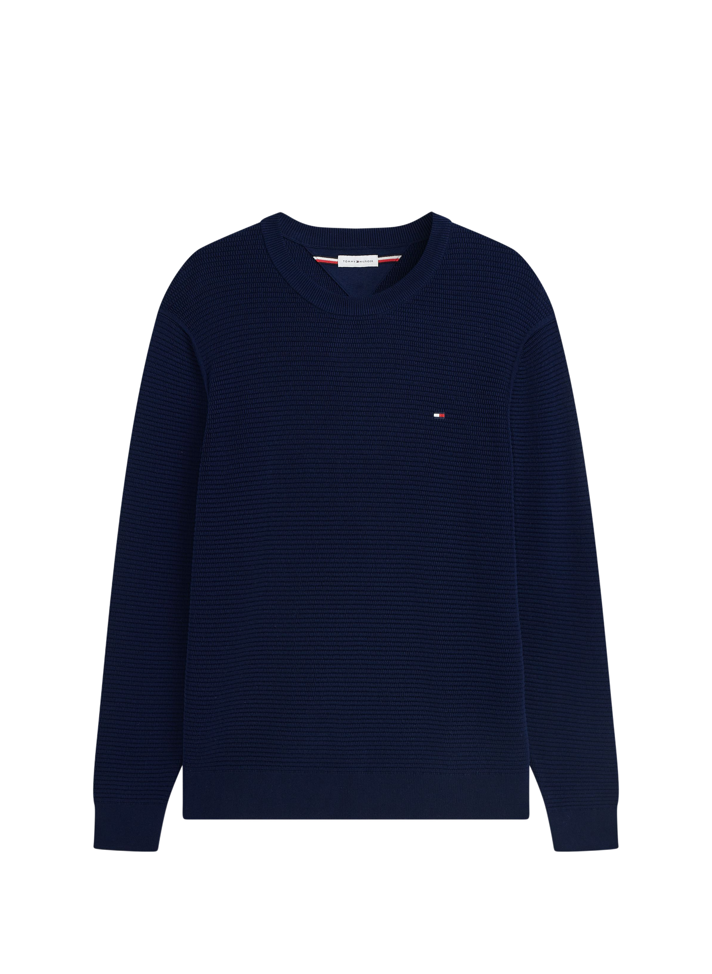 Ribbed cotton jumper TOMMY HILFIGER Blue