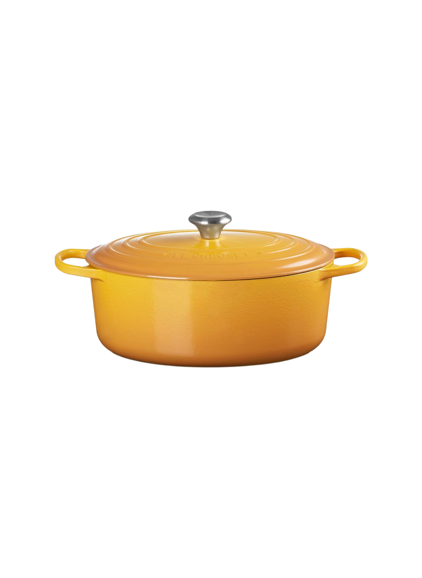 Ovale gusseiserner Schmortopf mit Emaillebeschichtung LE CREUSET Gelb