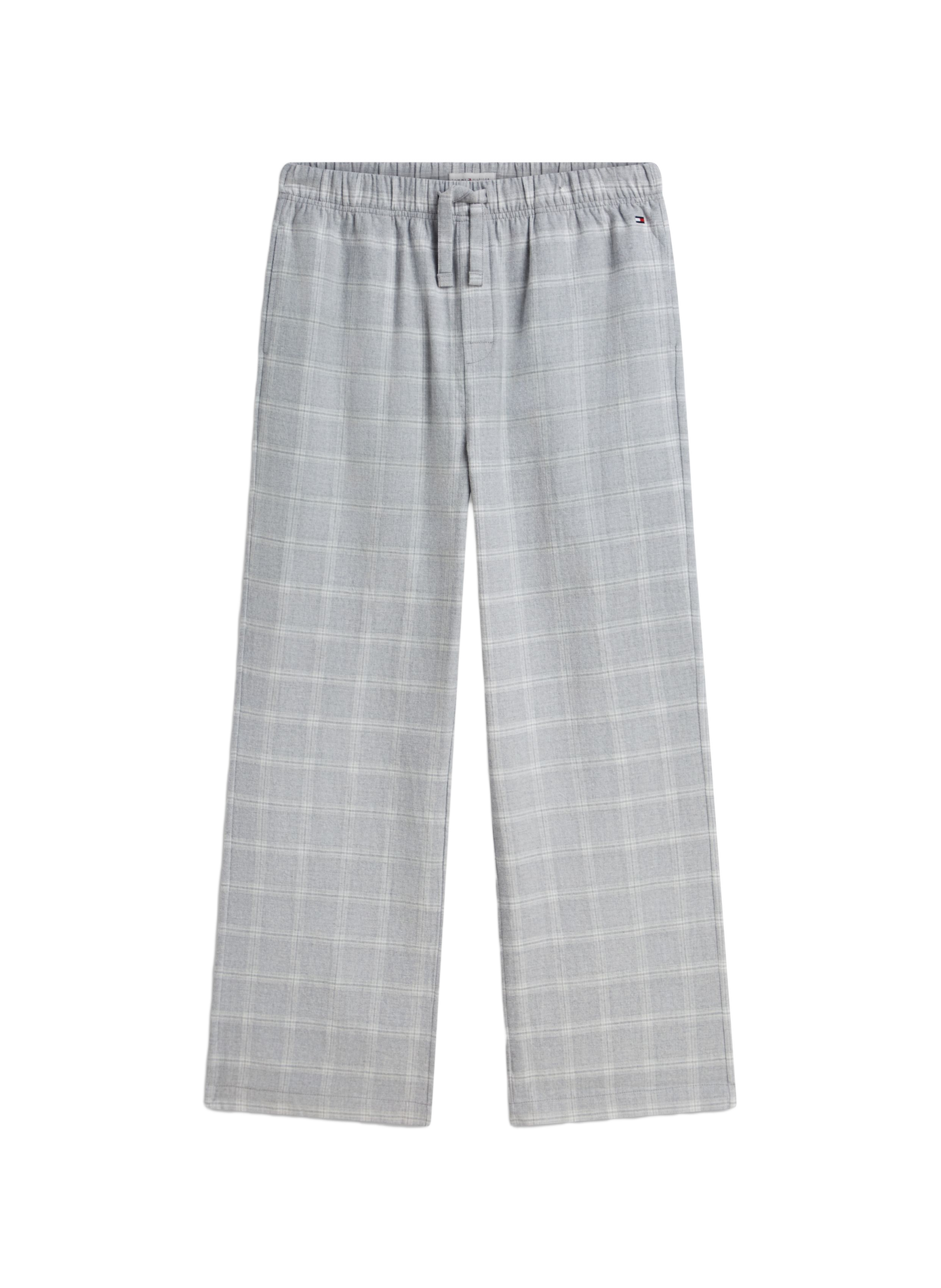 Pantalon de pyjama à carreaux en coton TOMMY HILFIGER Gris
