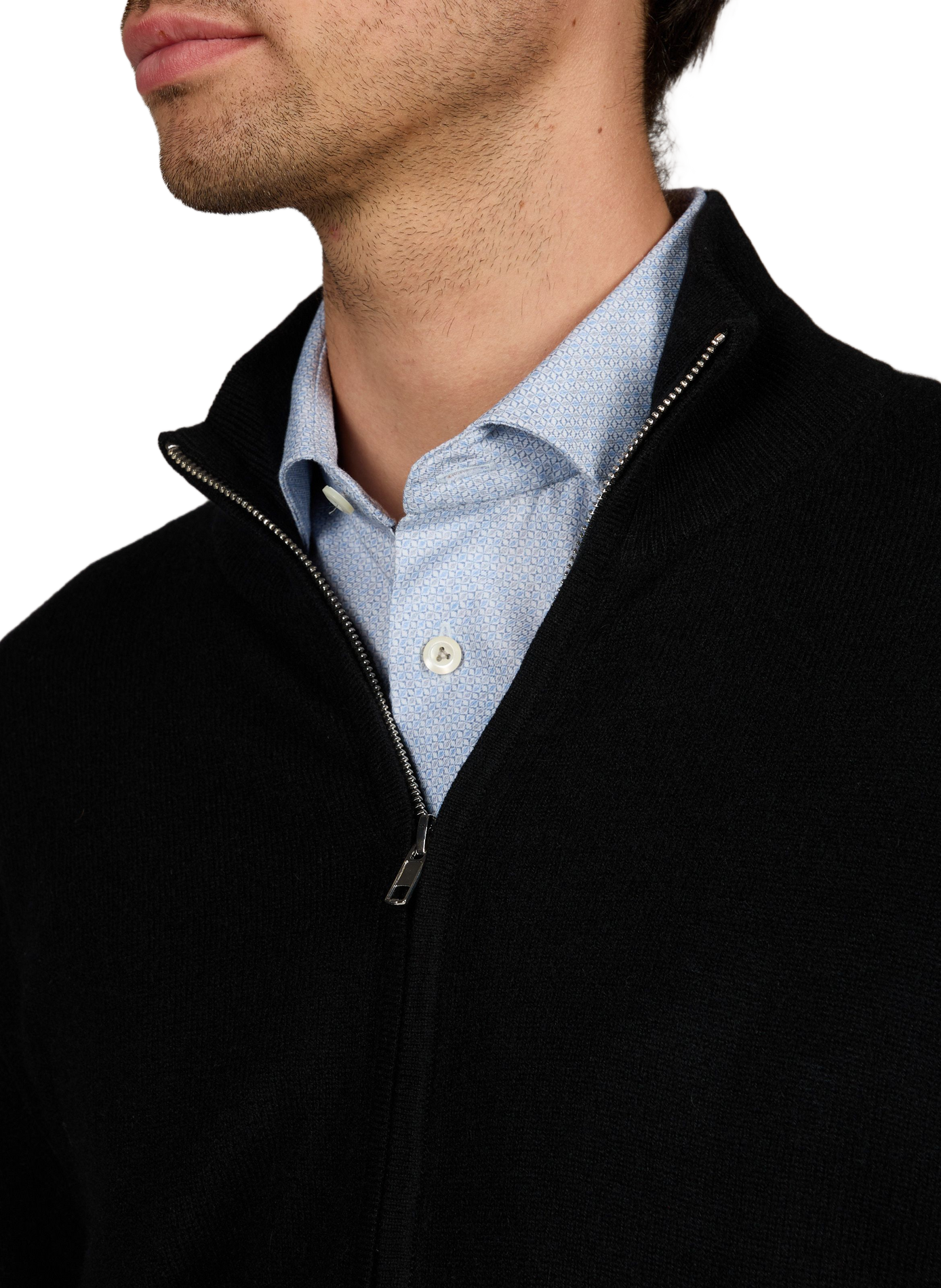 Gilet Yvan-H droit zippé en cachemire AU PRINTEMPS PARIS Noir