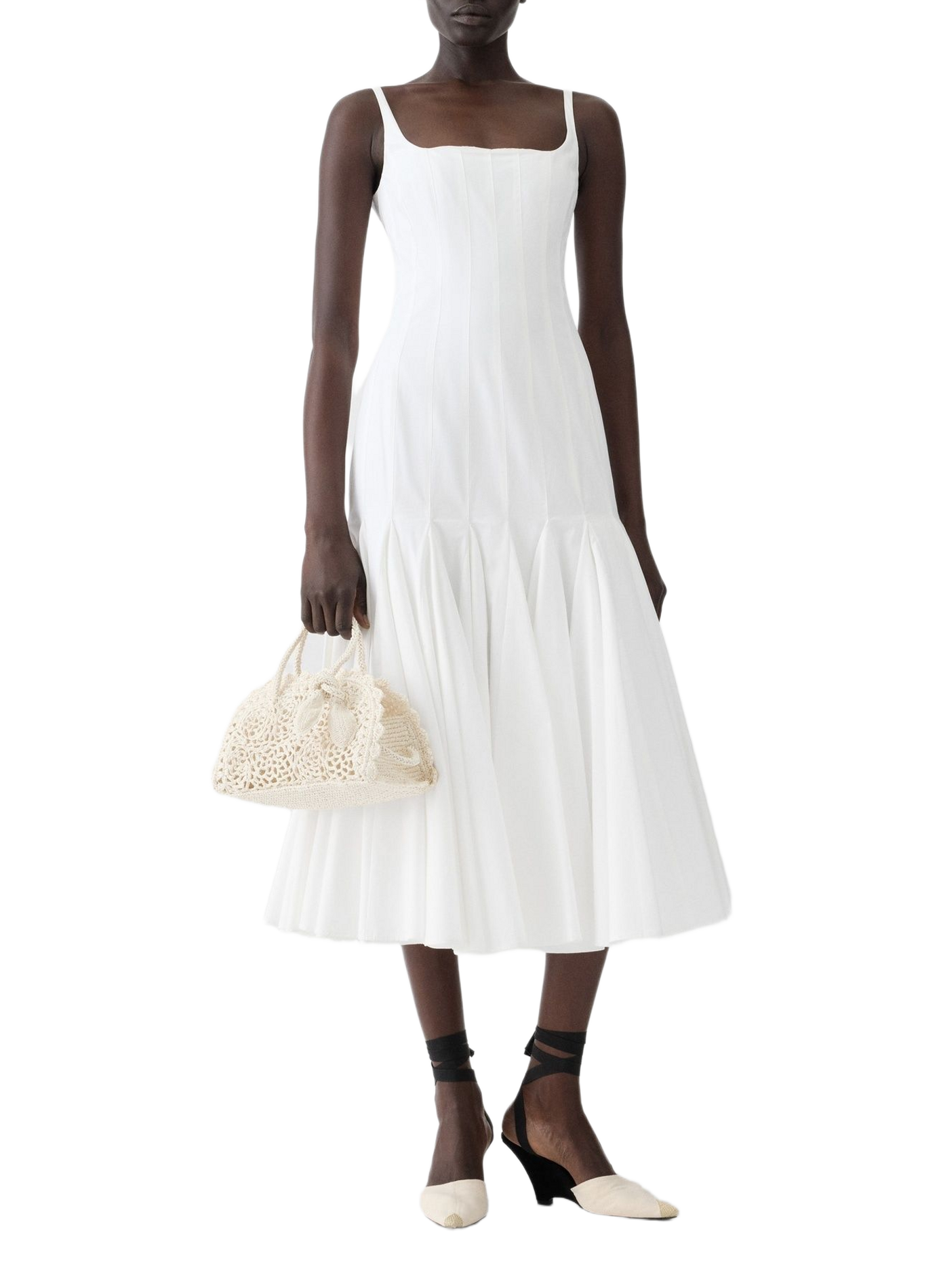 La robe Agave en coton JACQUEMUS White