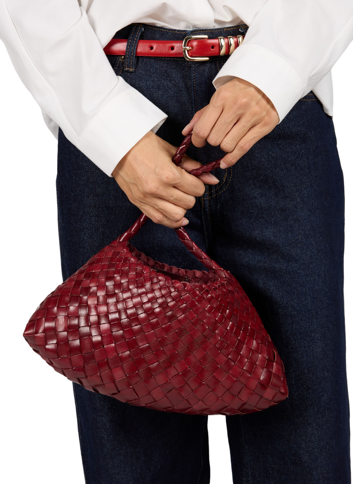 Rosanna leather handbag DRAGON DIFFUSION Red