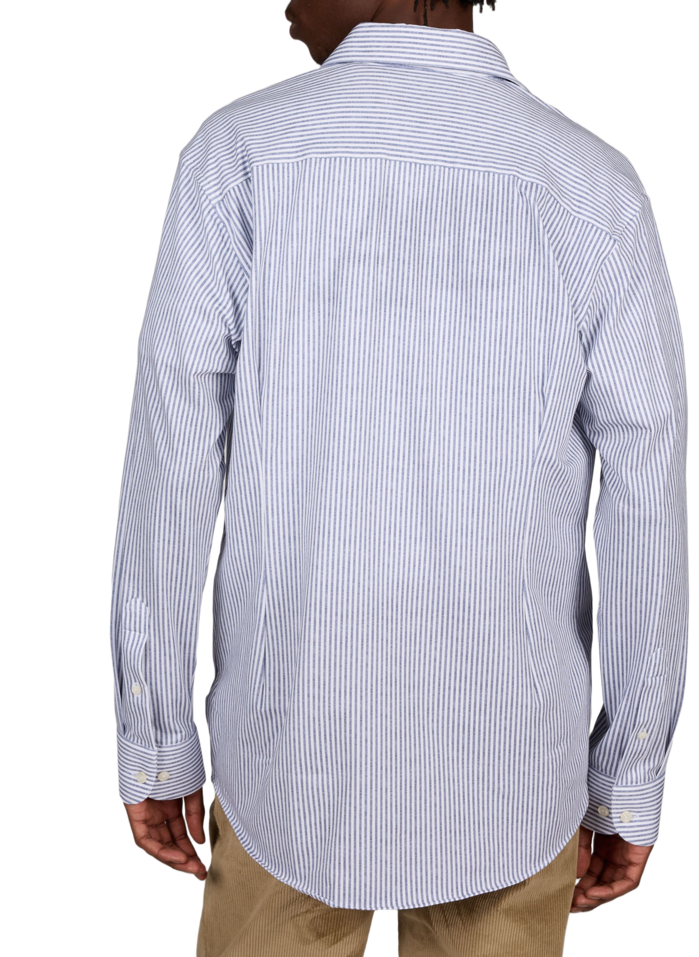 Gestreiftes Hemd aus Baumwolle ETON Blau