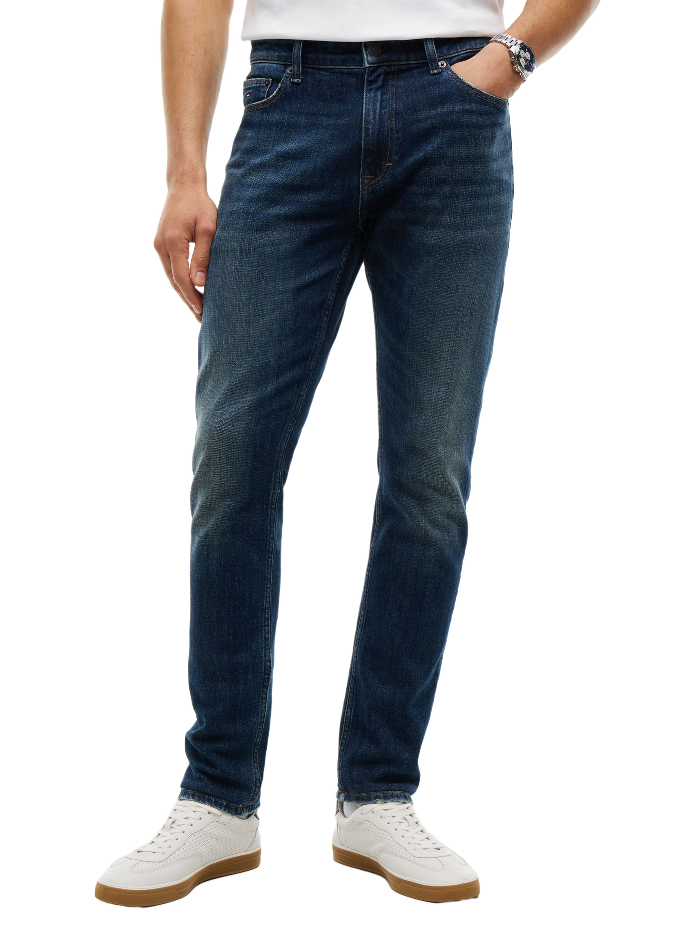 Jean droit uni TOMMY HILFIGER Blue