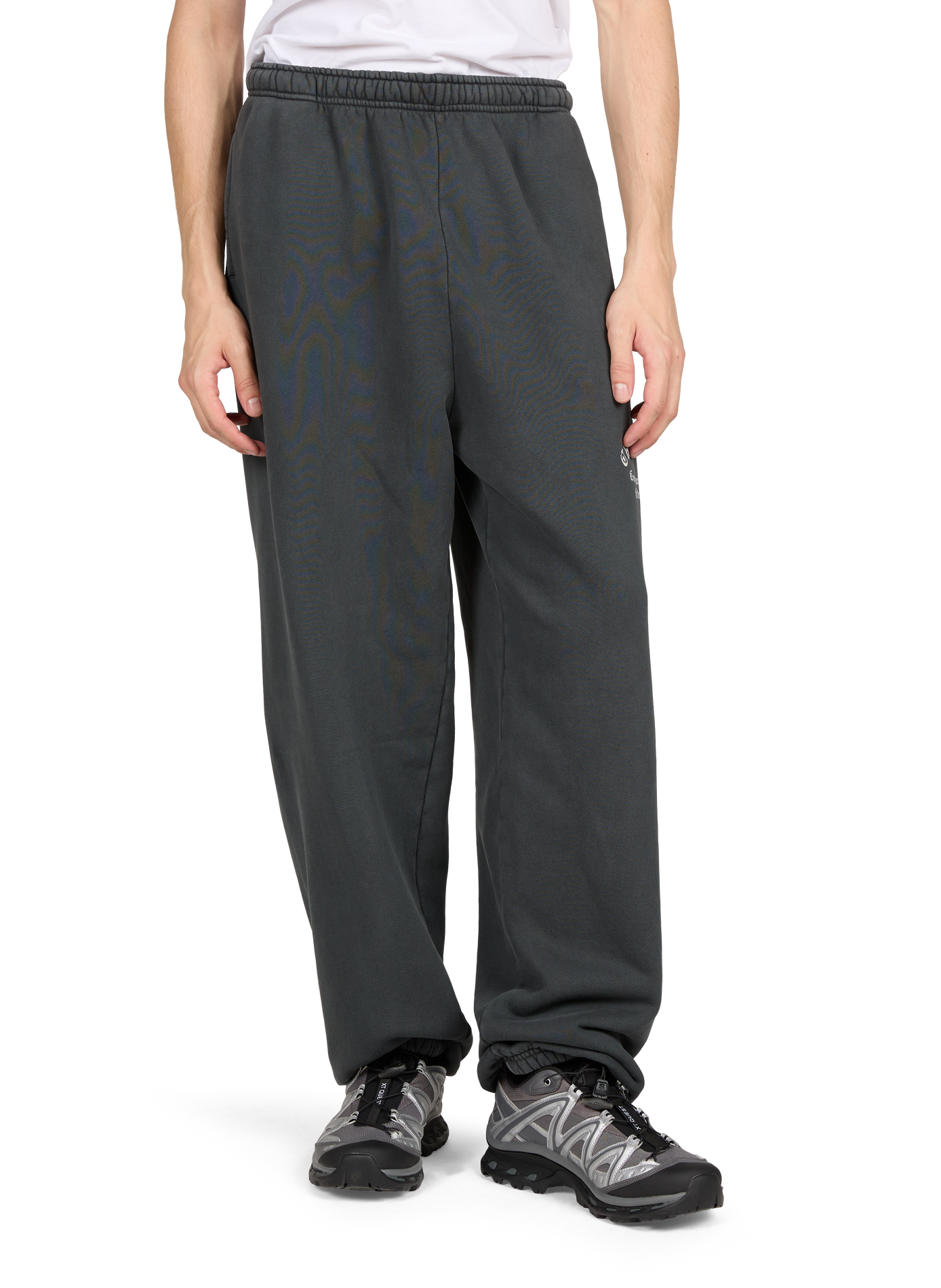 Plain oversized cotton joggers WILLY CHAVARRIA Grey