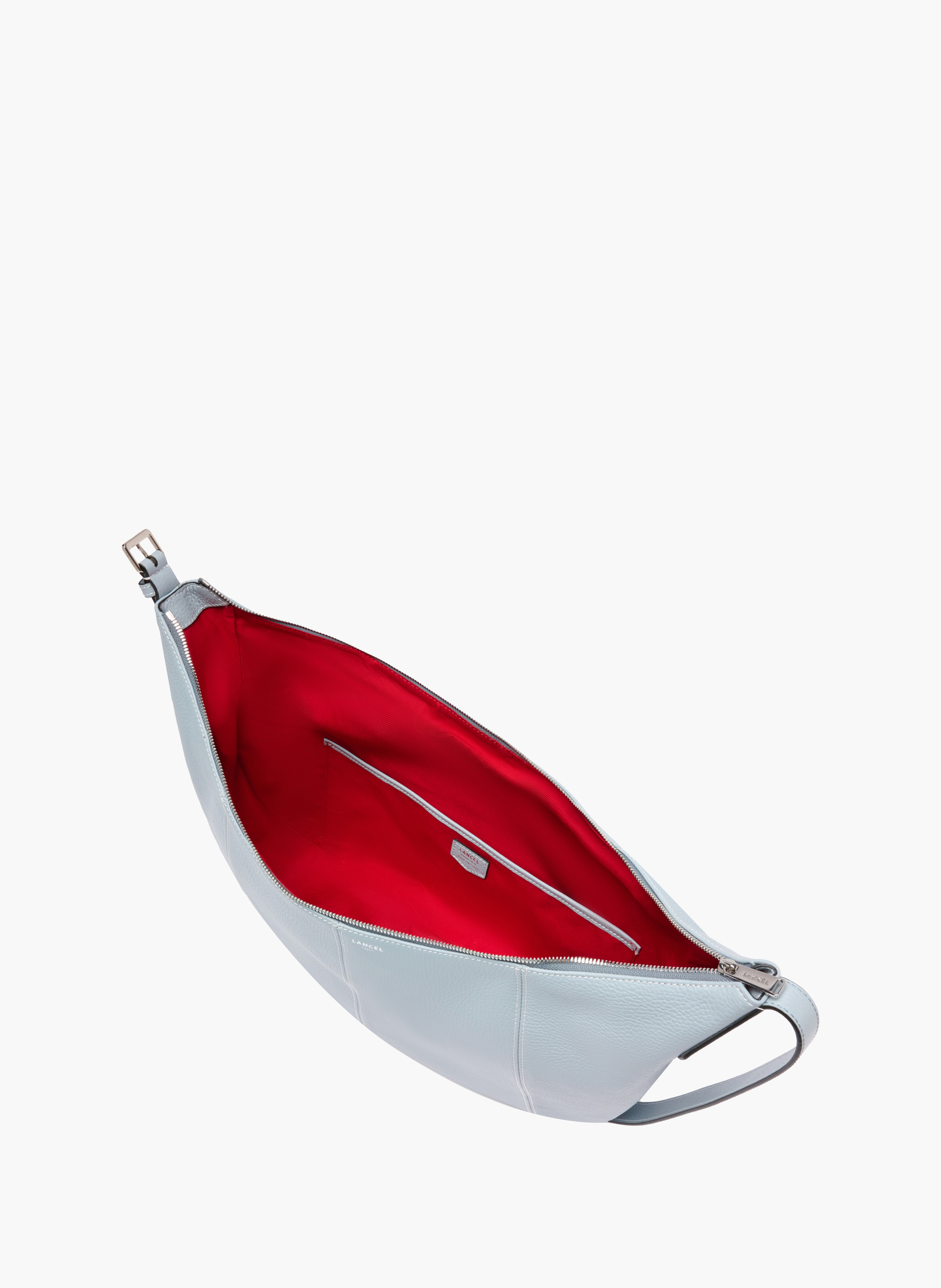 Sac hobo zippé l victoire de lancel en cuir LANCEL Bleu
