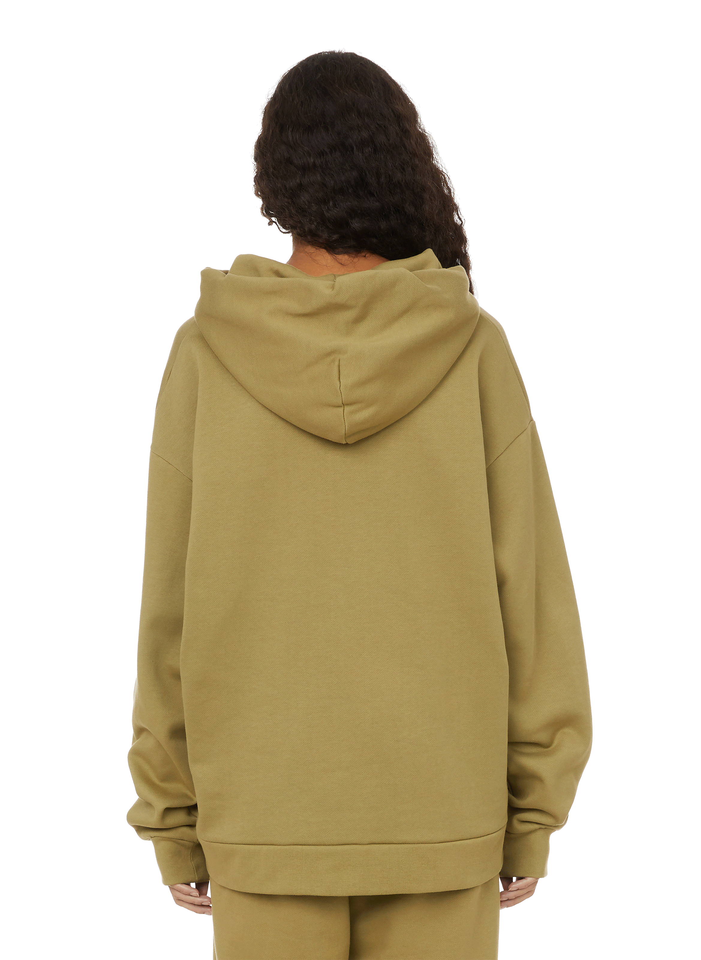 Organic cotton hoodie THE SOCIAL SUNDAY Green