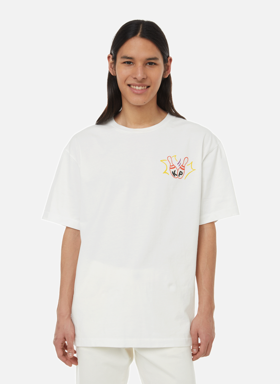 KENZO T-shirt imprimé en coton Blanc