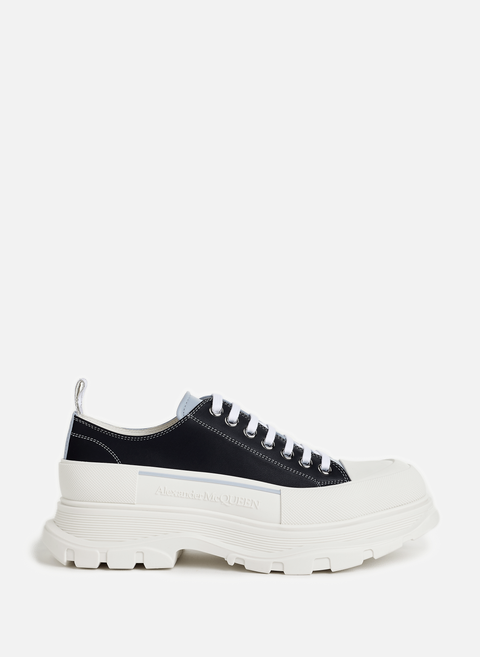 Two-tone Tread Slick lace-up shoes in leather MulticolorALEXANDER MCQUEEN 