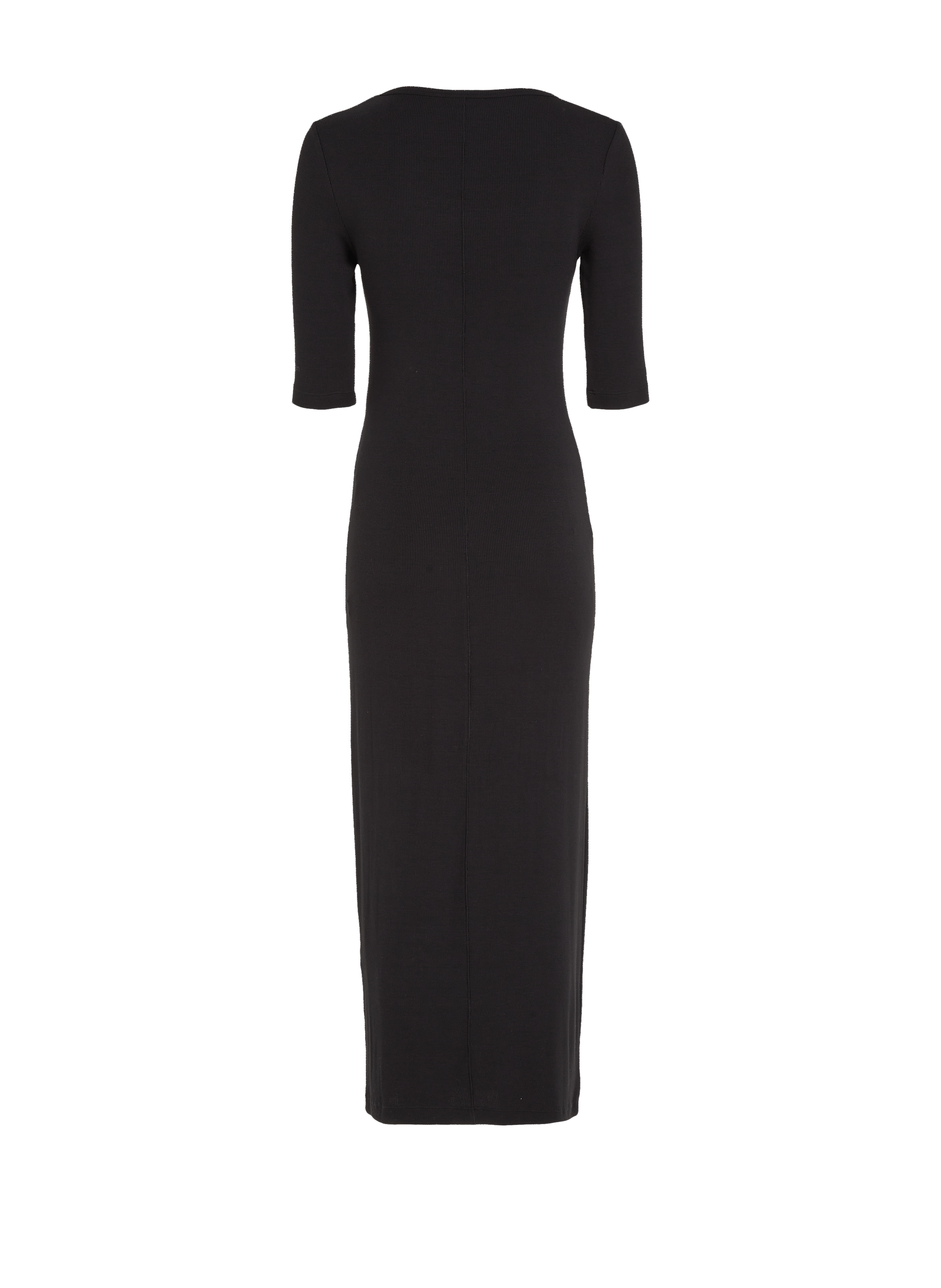 Robe longue côtelée