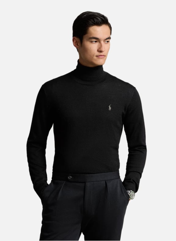 Pull col roulé en laine Noir by POLO RALPH LAUREN POLO RALPH LAUREN Pull col roulé en laine Noir