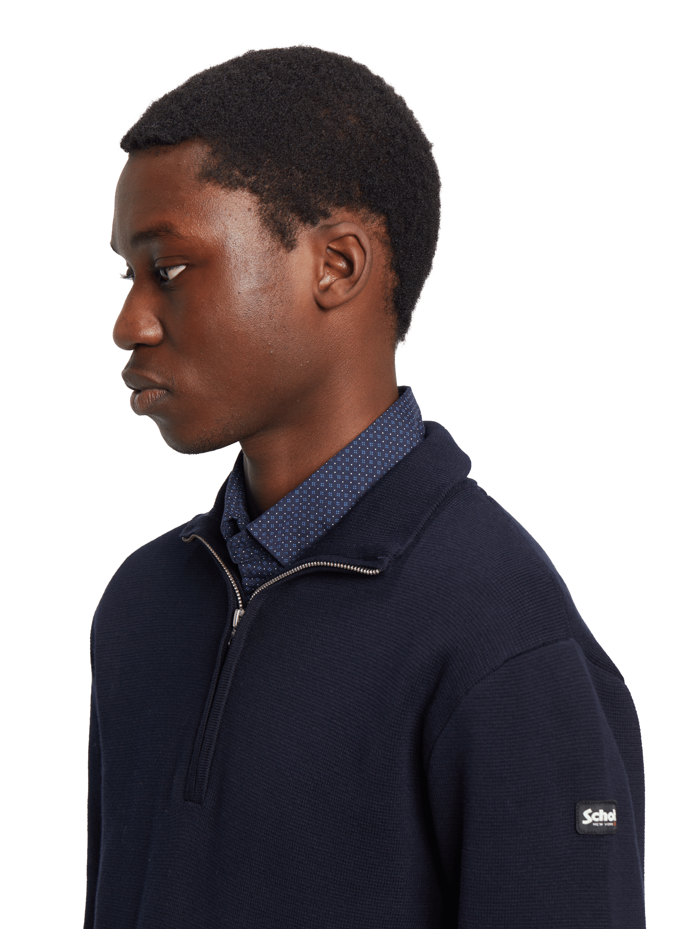 Cotton jumper SCHOTT Blue