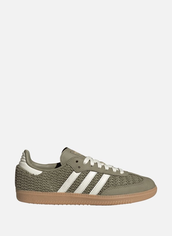 Baskets basses Samba OG en cuir mélangé Vert by ADIDAS ADIDAS Baskets basses Samba OG en cuir mélangé Vert